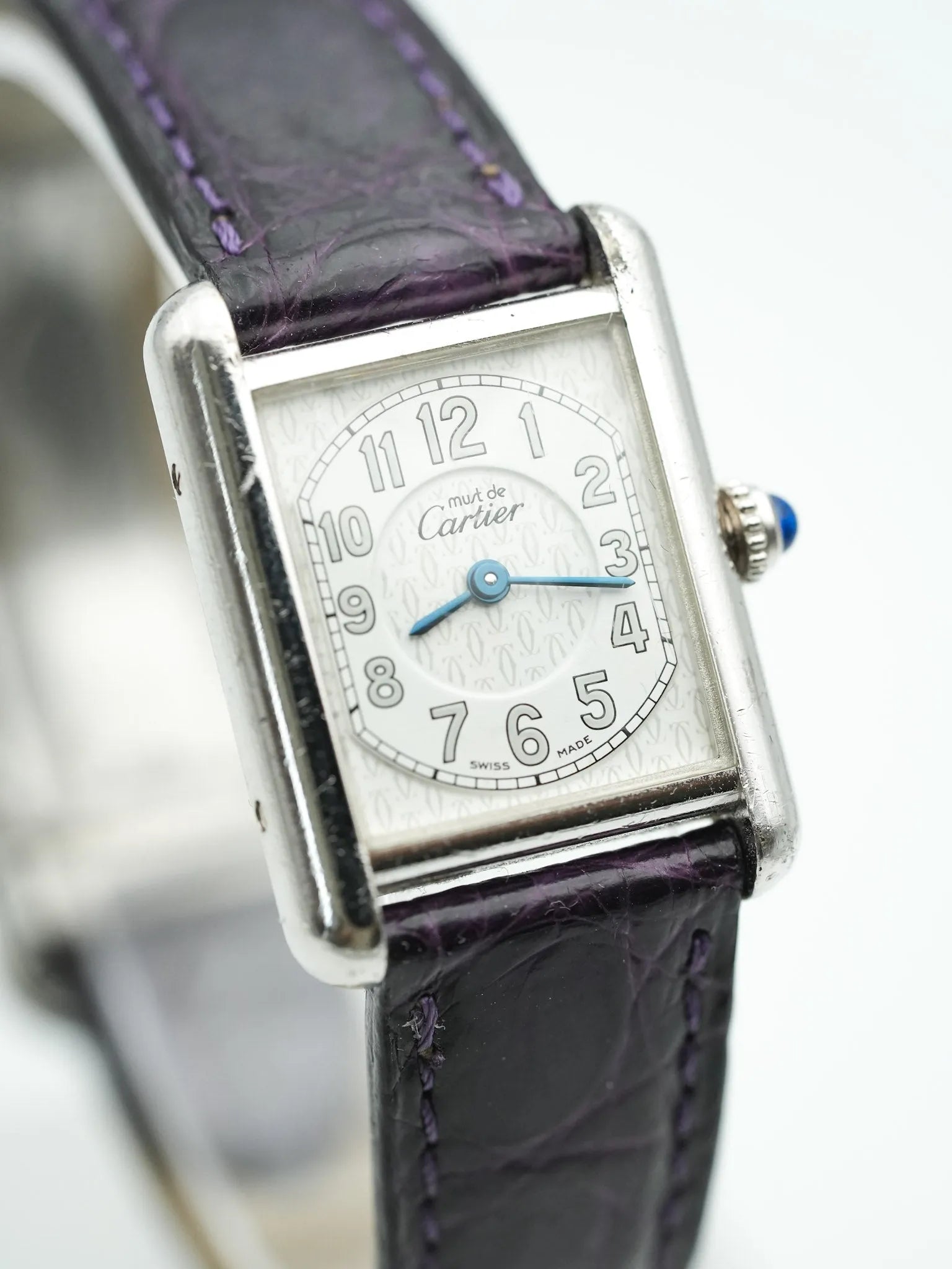 Cartier - Tank Must SM Argent massif avec boucle déployante - 1990s