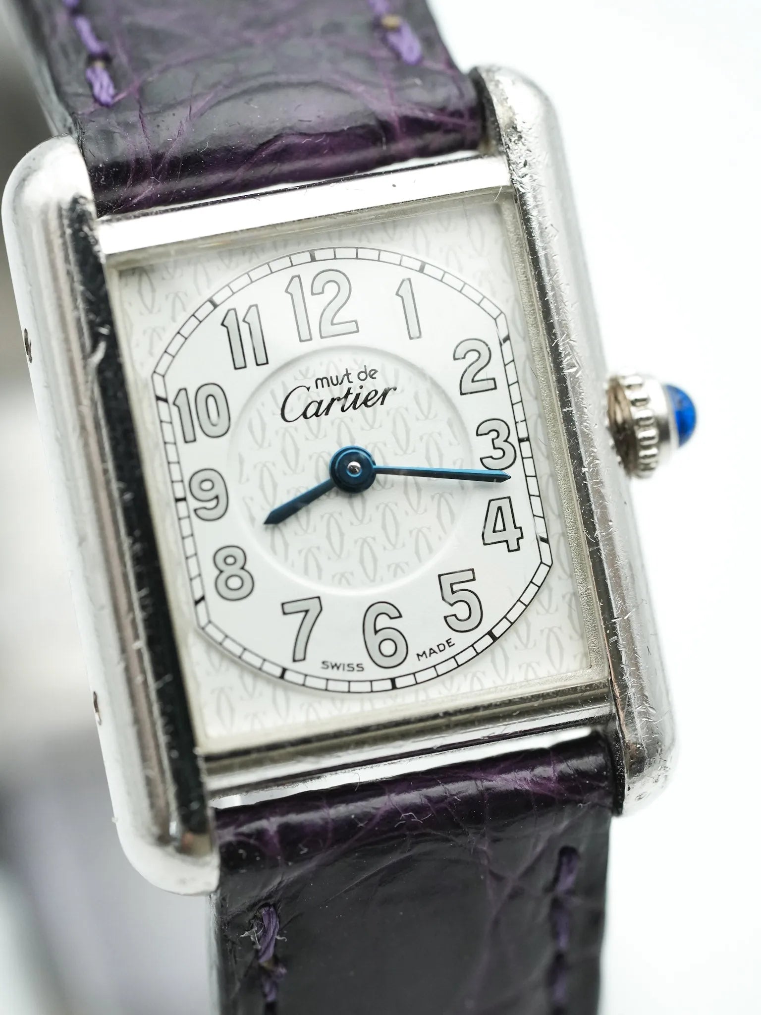 Cartier - Tank Must SM Argent massif avec boucle déployante - 1990s