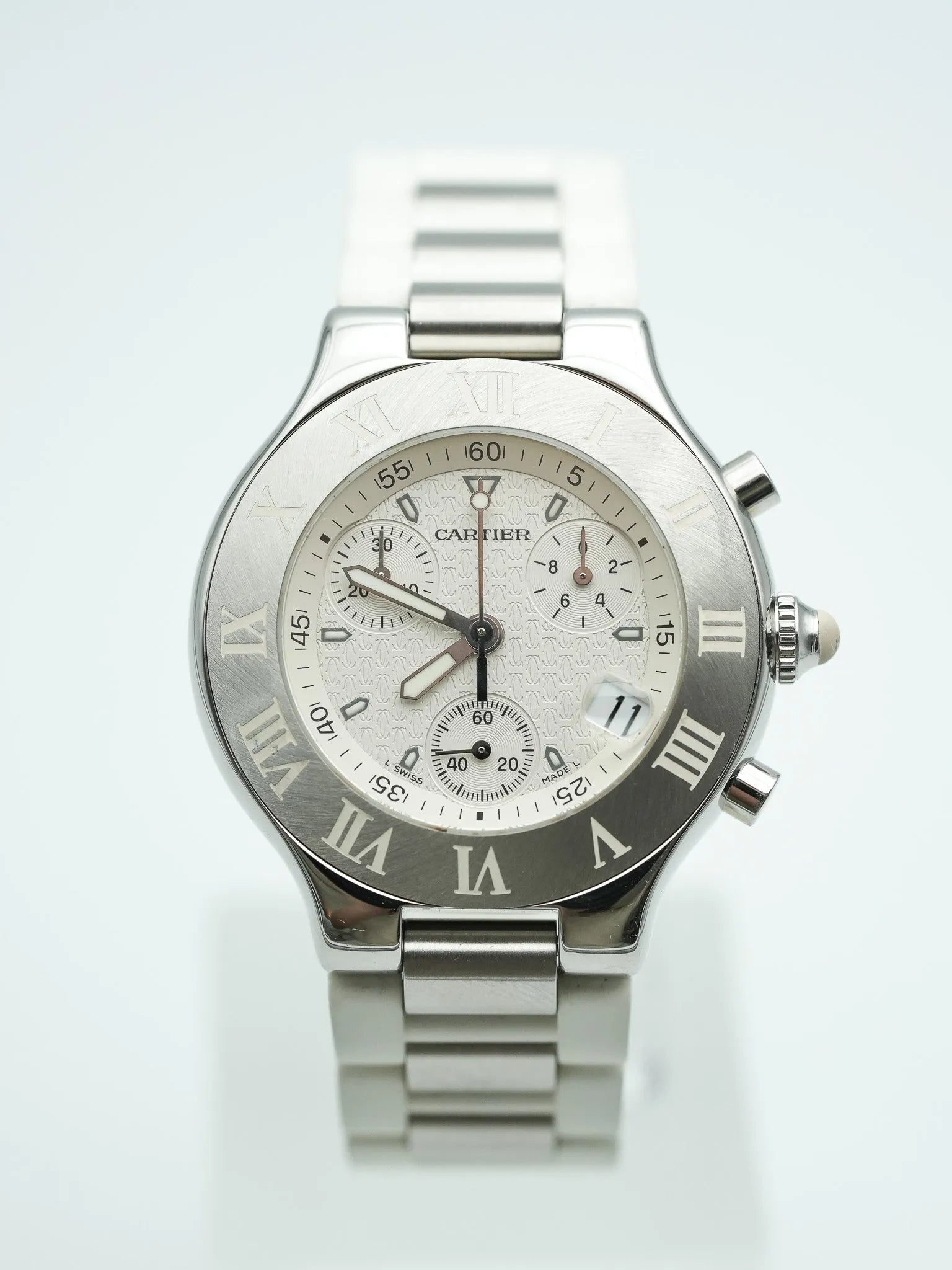 Cartier - Must Chronographe Blanc - 1990s