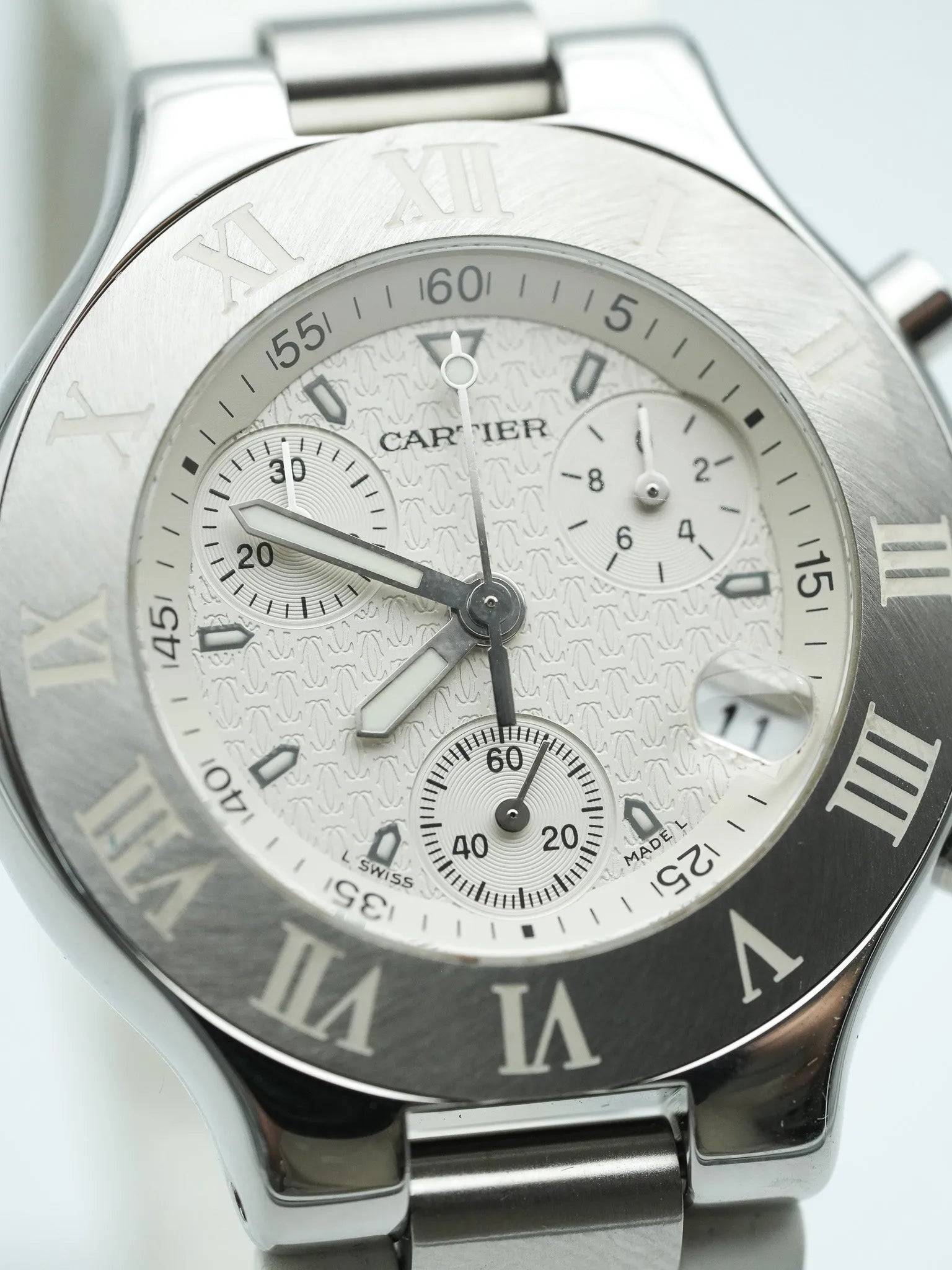 Cartier - Must Chronographe Blanc - 1990s