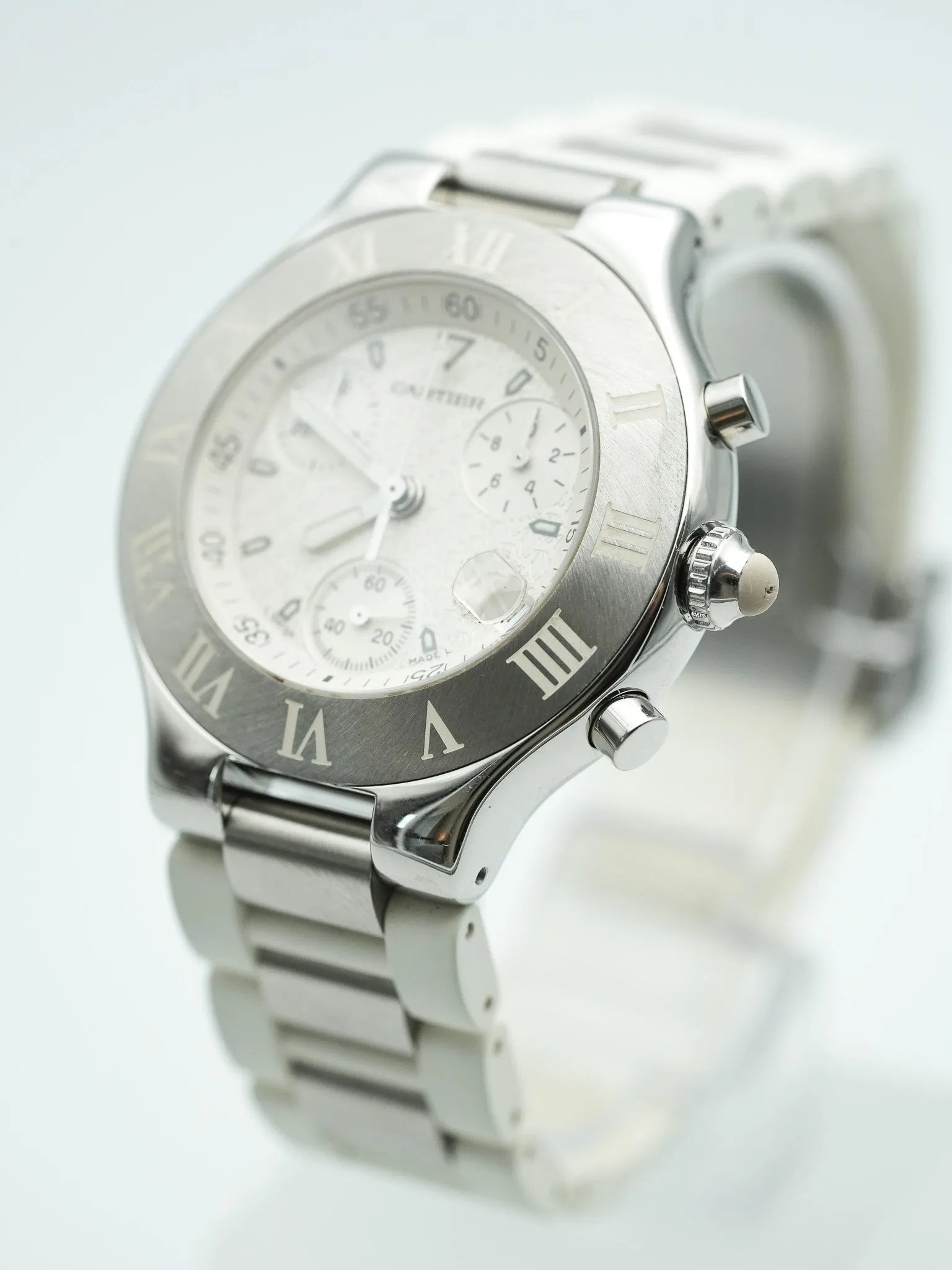 Cartier - Must Chronographe Blanc - 1990s