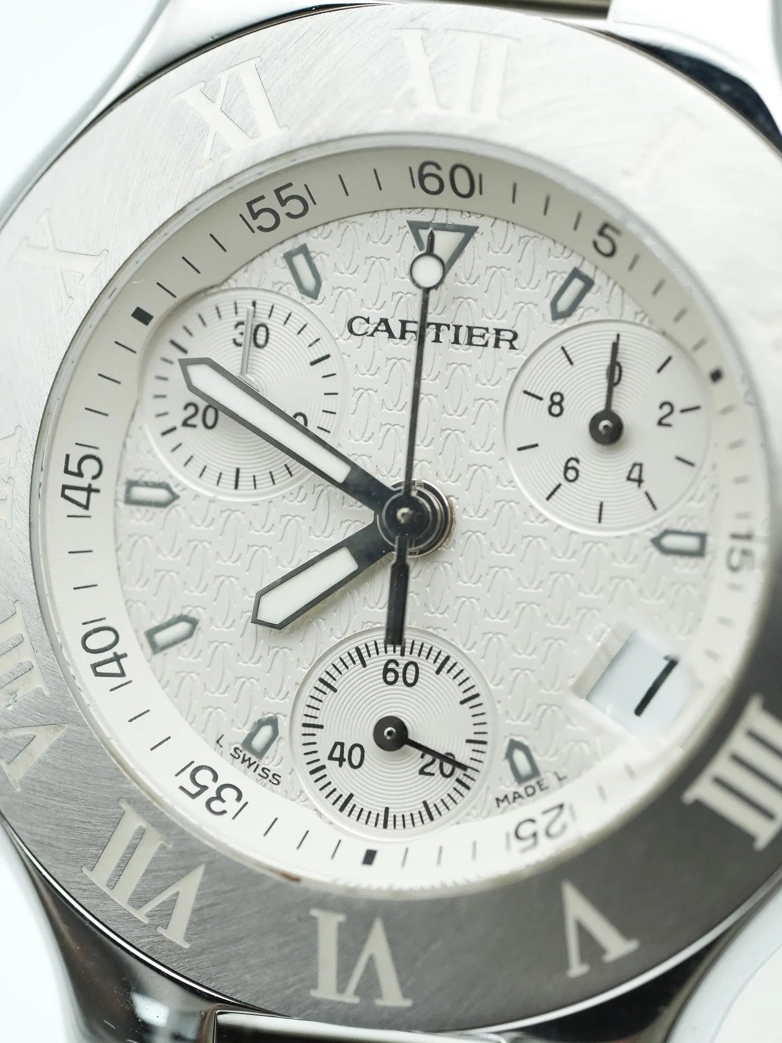 Cartier - Must Chronographe Blanc - 1990s