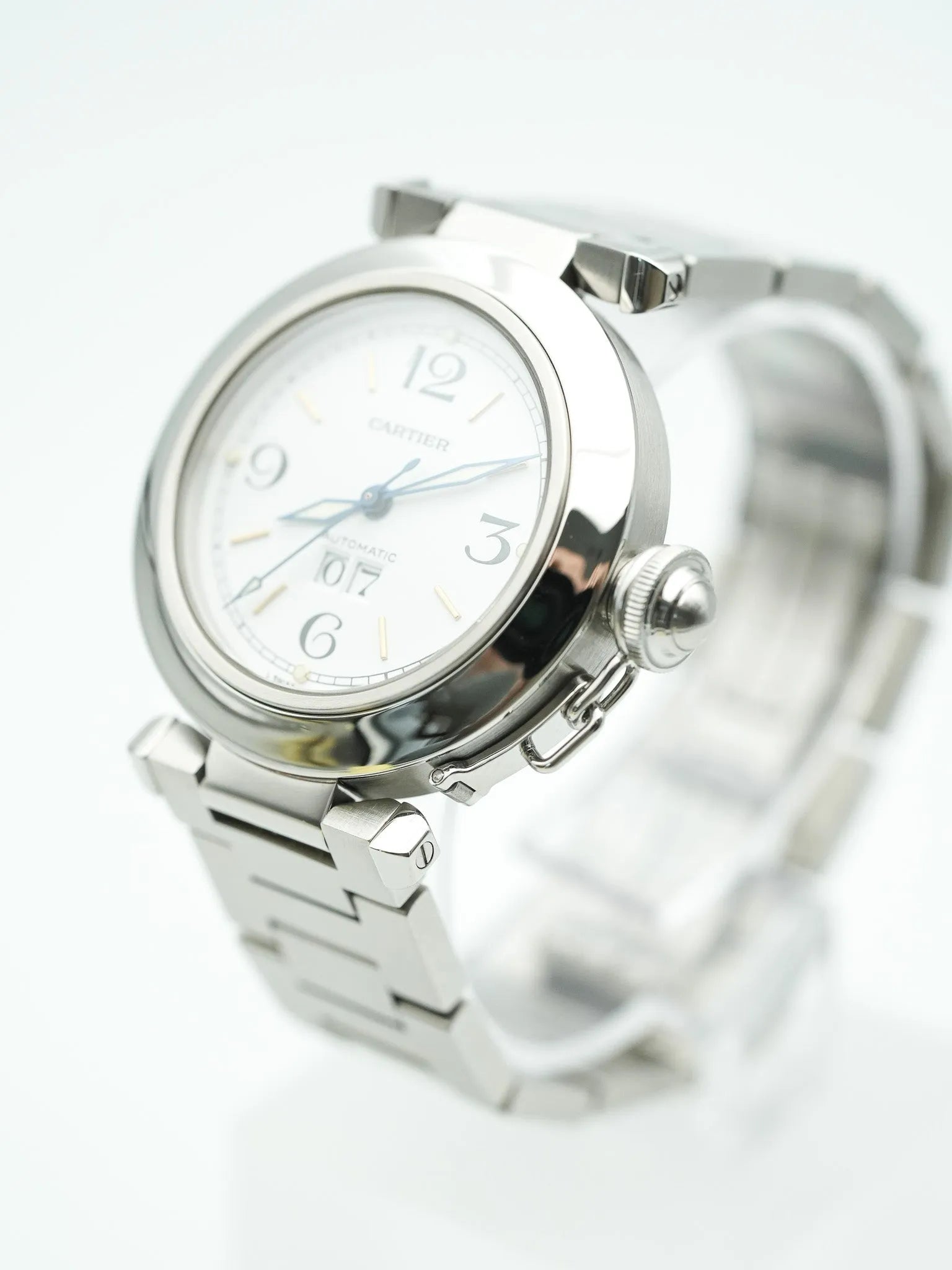 Cartier - Pasha Gran Fecha Esfera Blanca - 2000s 