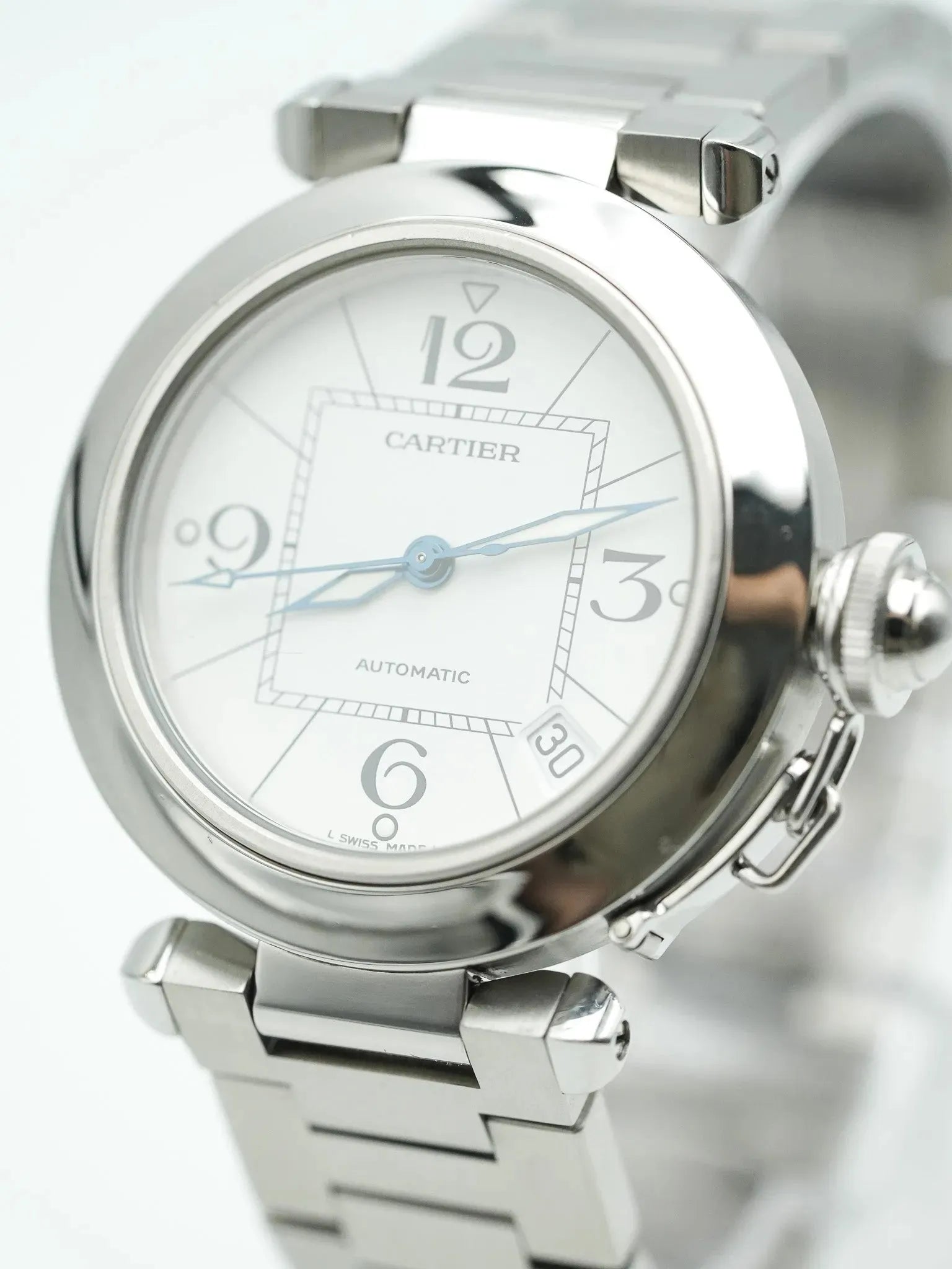 Cartier - Pasha Date 35mm White Dial - 2000s 