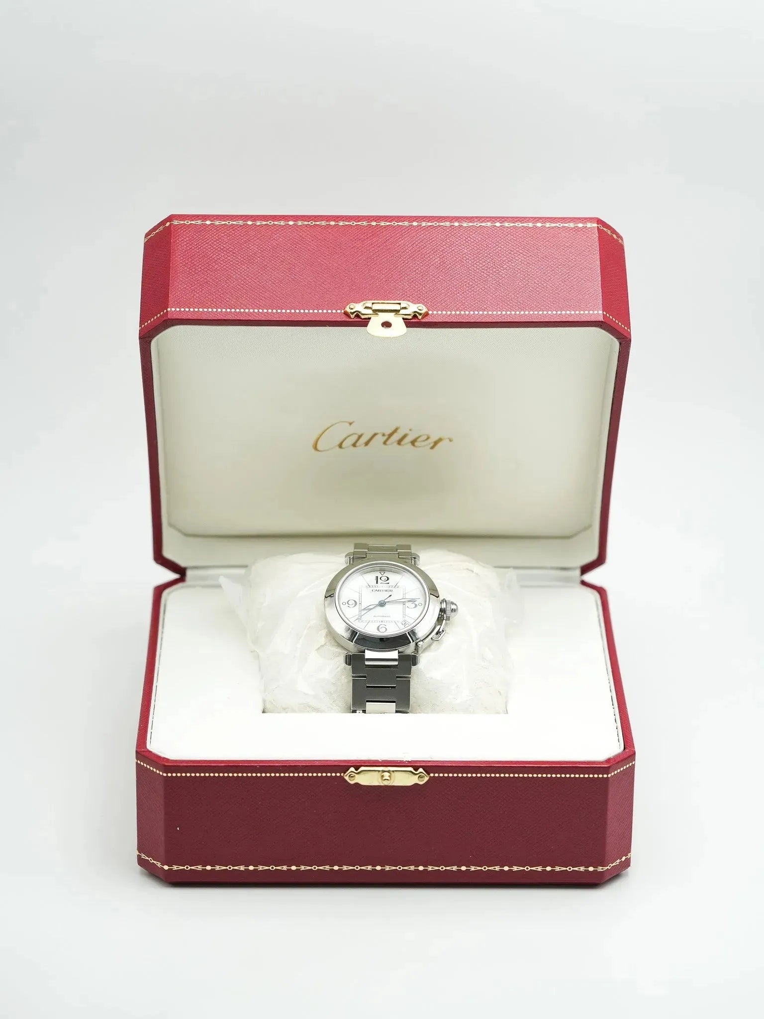 Cartier - Pasha Date 35mm White Dial - 2000s 