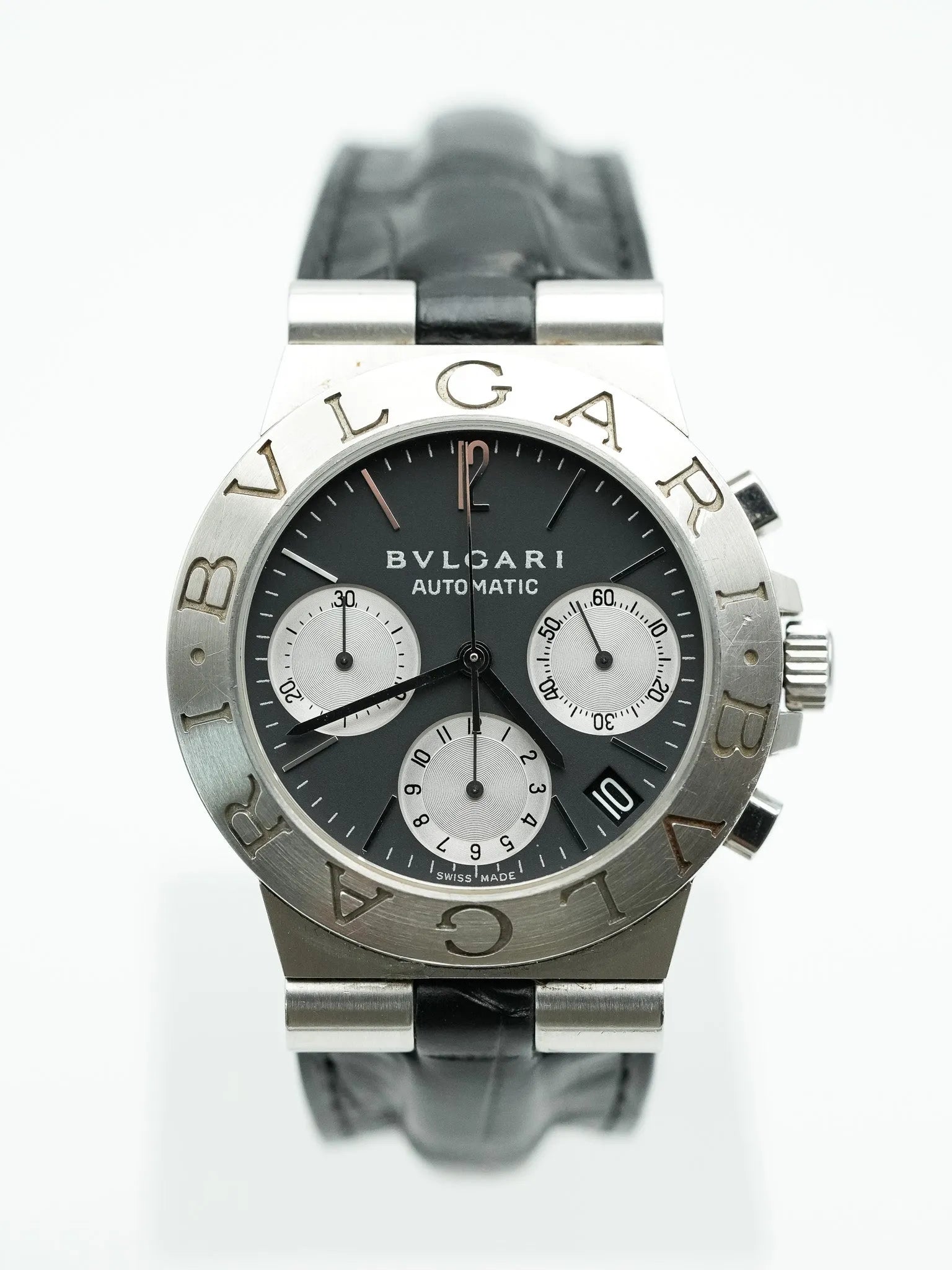 Bvlgari - Diagono Chronograph Esfera Negra - 1990s 