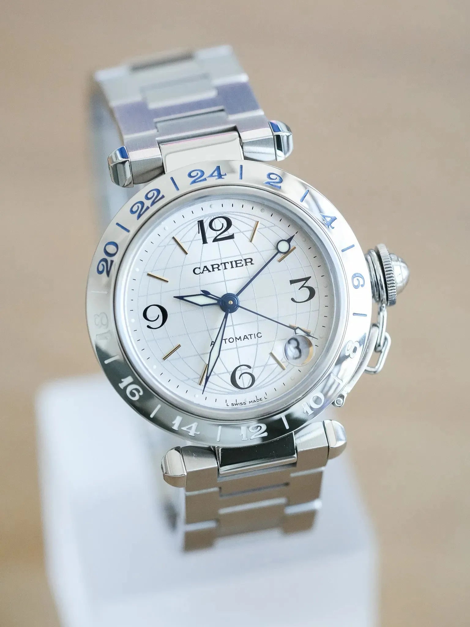 Cartier - Pasha GMT 35mm Silver Dial - 2000s 