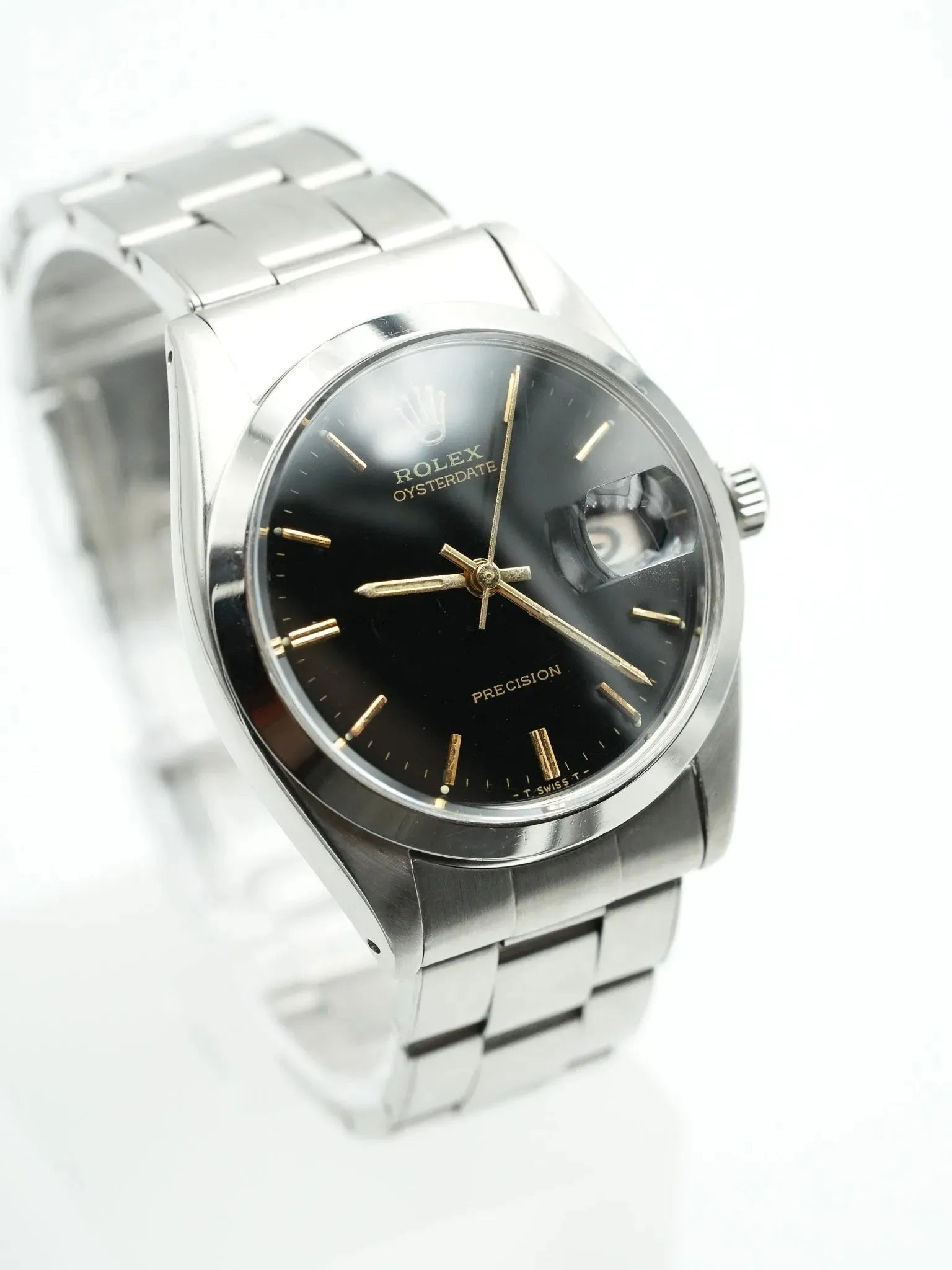 Rolex - Oysterdate Precision Black Date Gold Index - 1954 