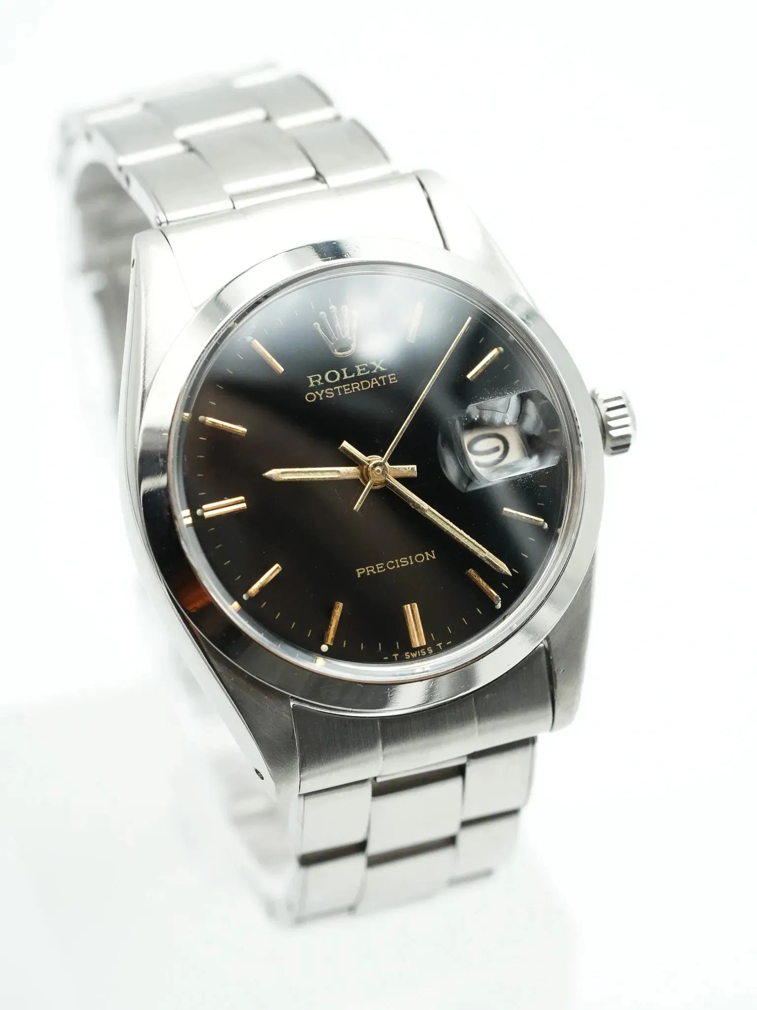 Rolex - Oysterdate Precision Black Date Gold Index - 1954 