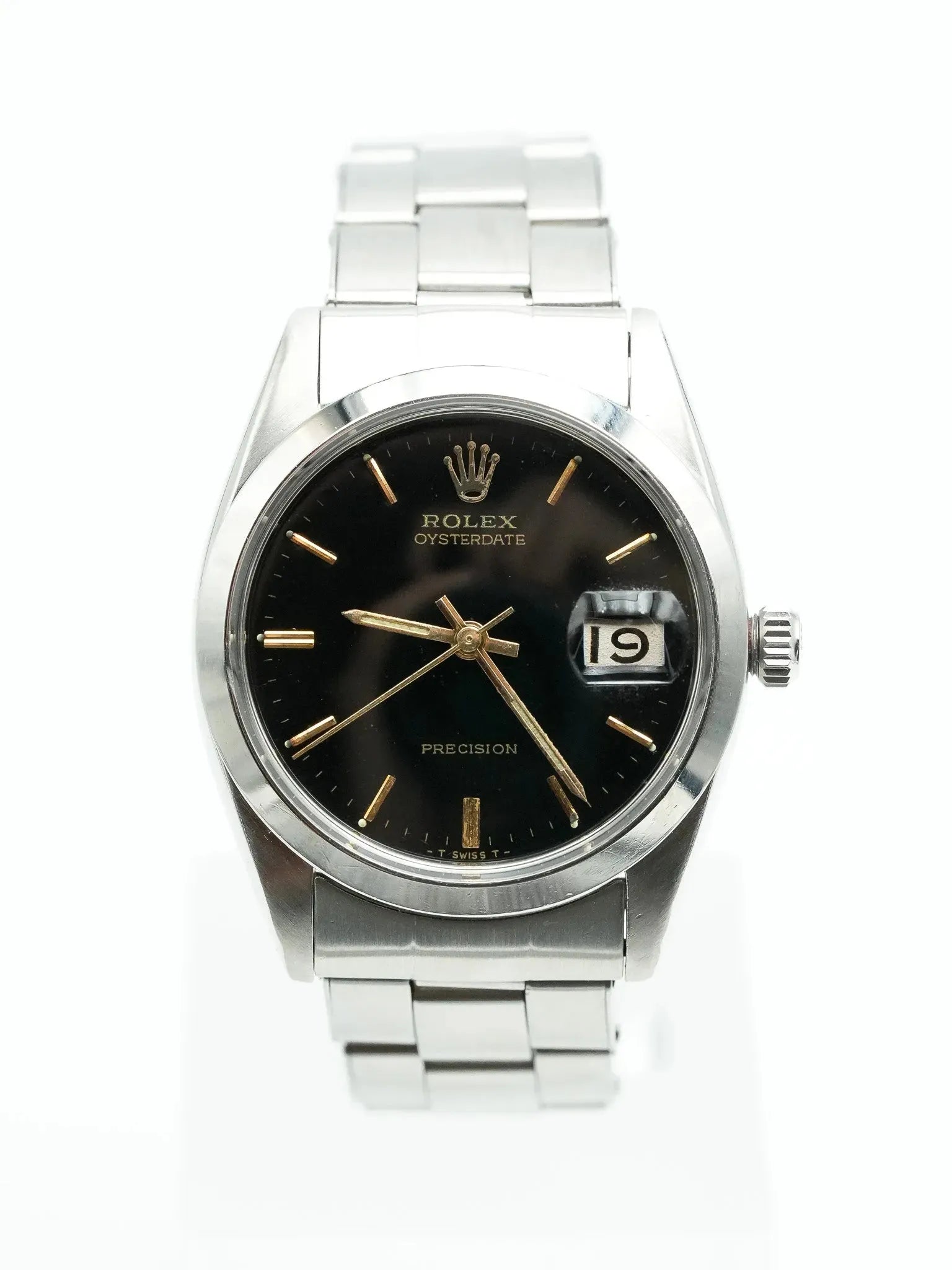 Rolex - Oysterdate Precision Black Date Gold Index - 1954 