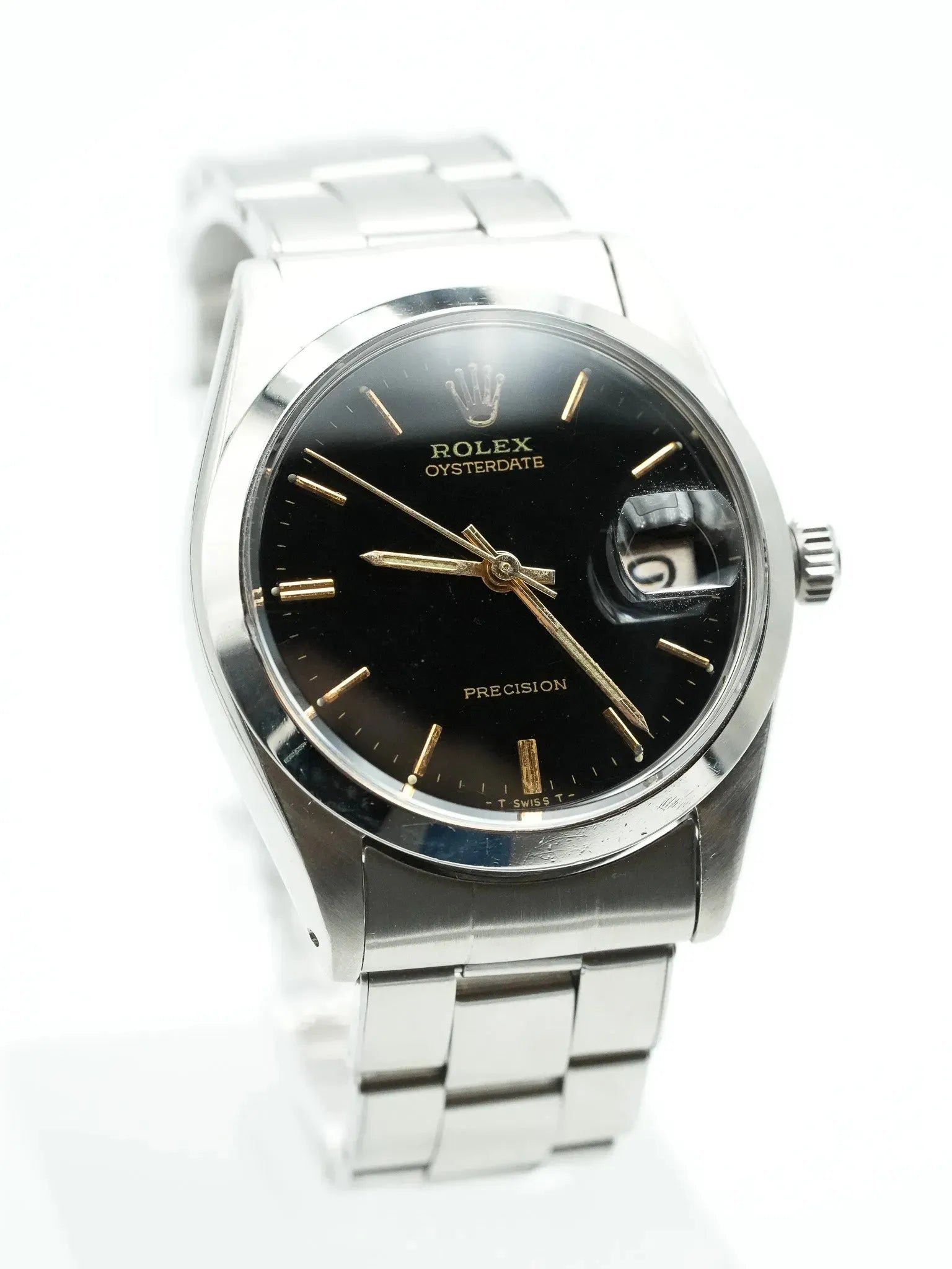 Rolex - Oysterdate Precision Black Date Gold Index - 1954 