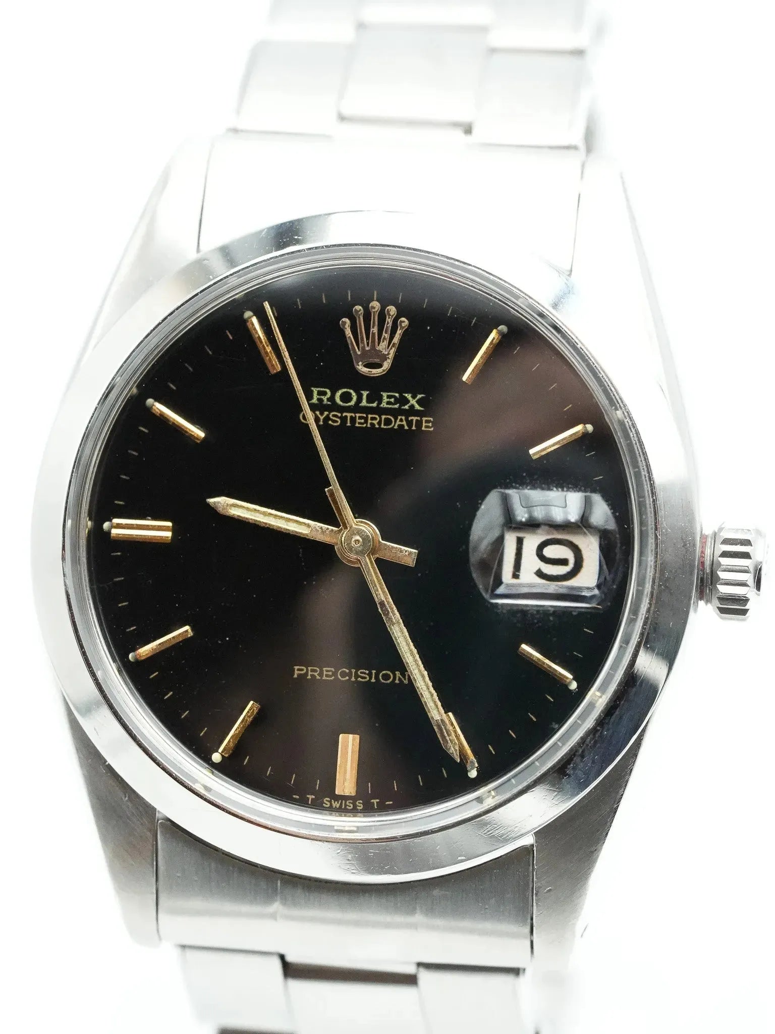 Rolex - Oysterdate Precision Black Date Gold Index - 1954 