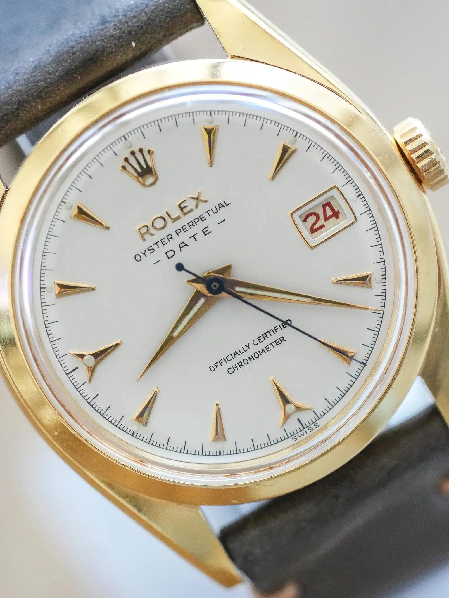 Rolex - Oyster Perpetual Date Chapado en oro 6530 COSC - 1954 