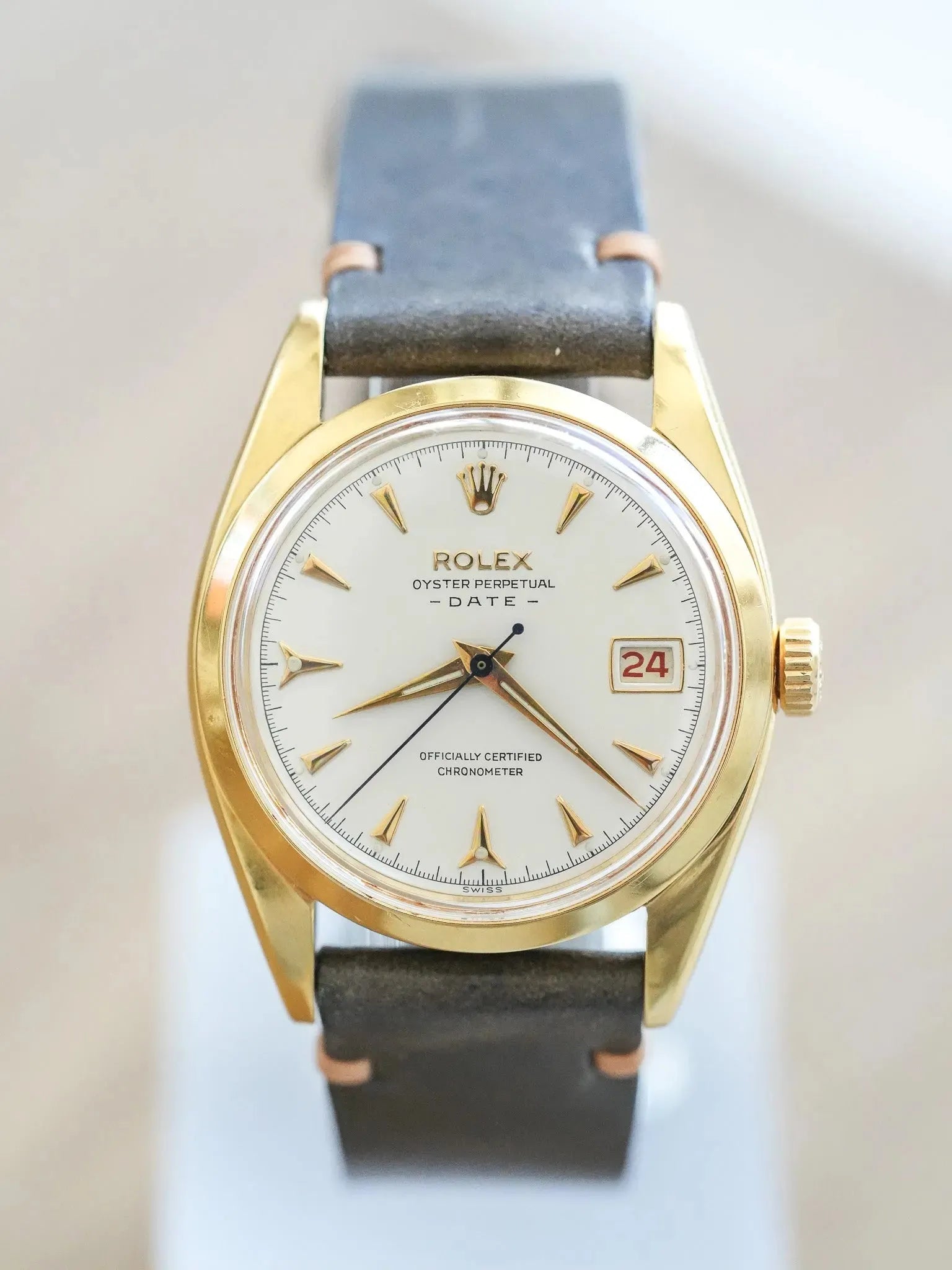 Rolex - Oyster Perpetual Date Chapado en oro 6530 COSC - 1954 