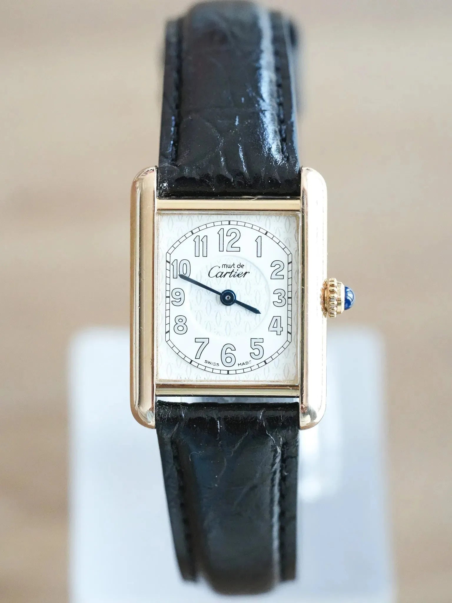 Cartier - Tank Must SM Vermeil Esfera Números Árabes - 1990s 