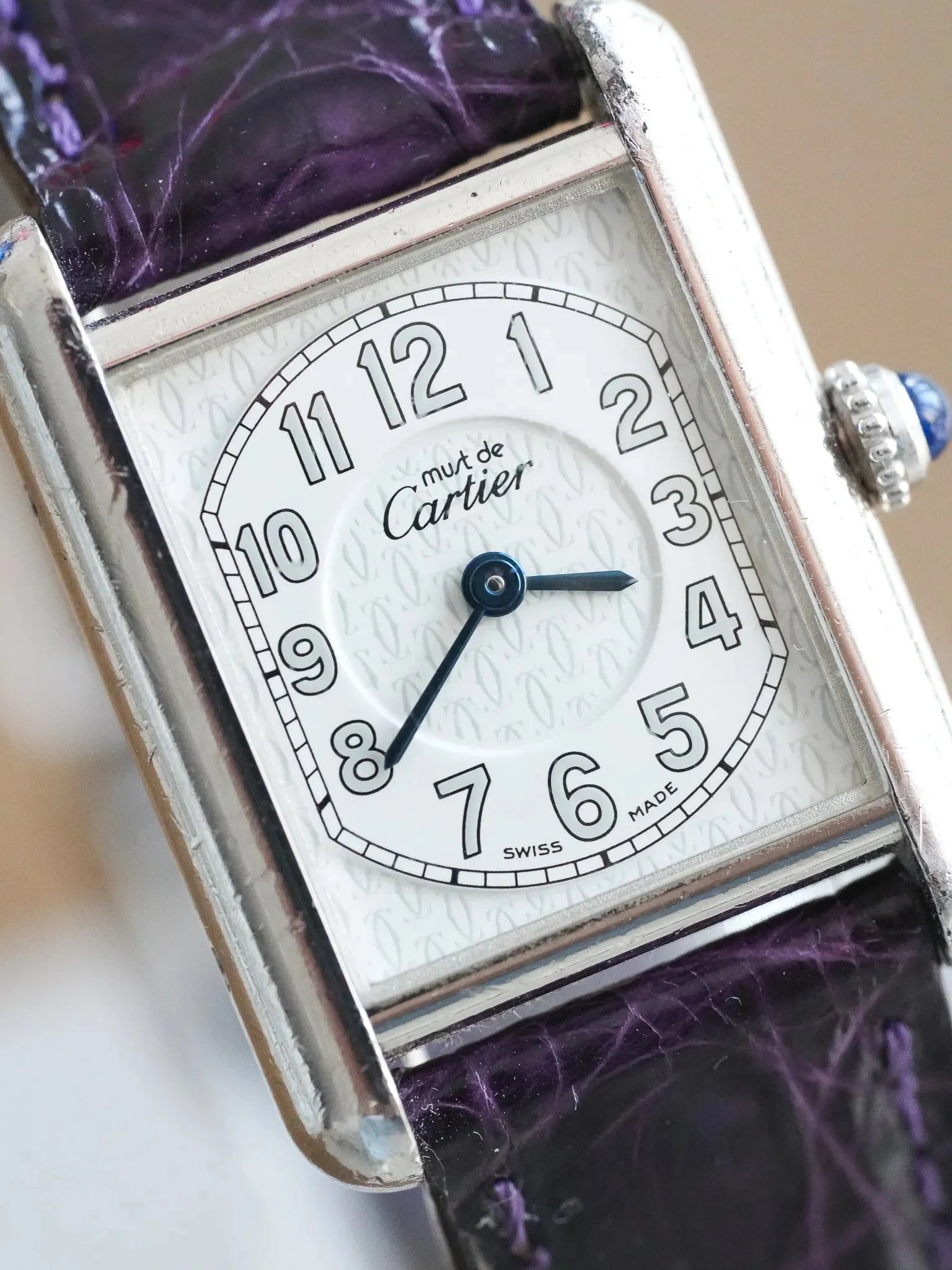 Cartier - Tank Must SM Plata maciza con hebilla desplegable - 1990s 