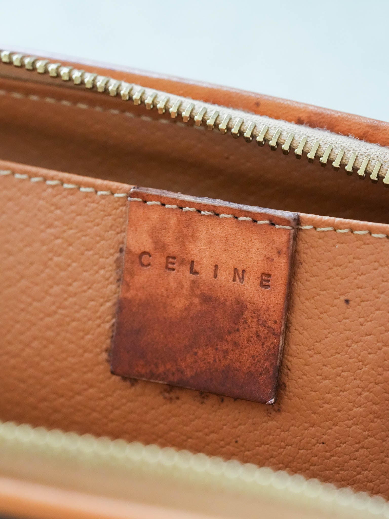 Celine - Pochette Logo Cuir Horizontale