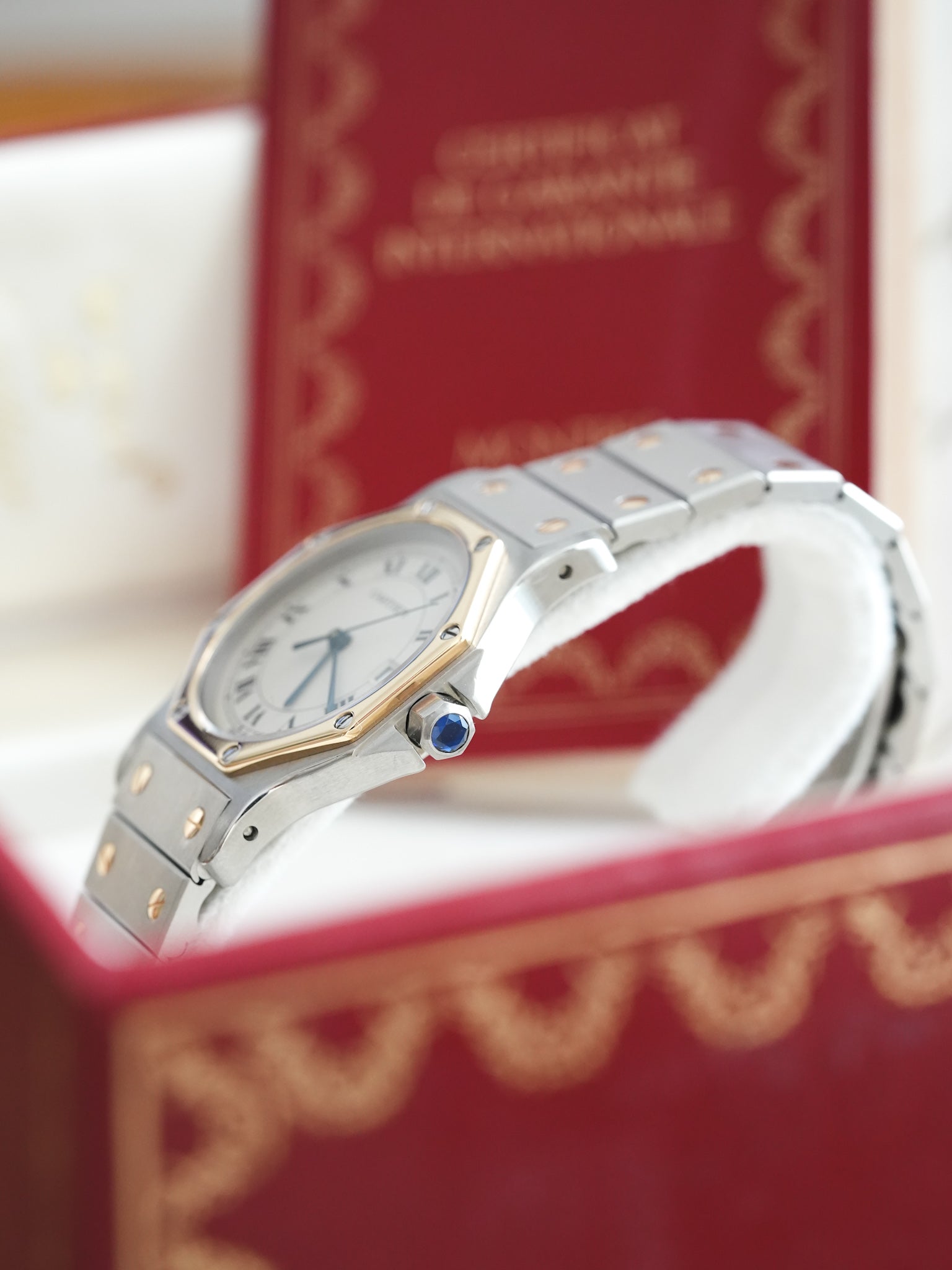 Cartier - Santos Ottagonale 29mm Acciaio Oro Quarzo - Scatola & Carta - 1989 