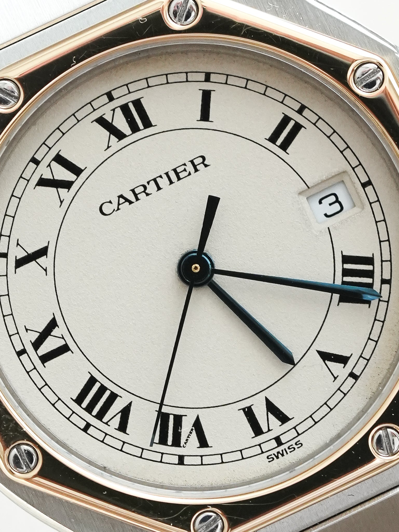 Cartier - Santos Ottagonale 29mm Acciaio Oro Quarzo - Scatola & Carta - 1989 