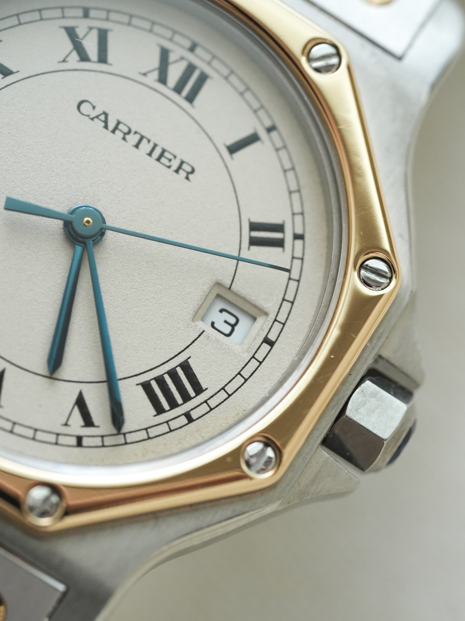 Cartier - Santos Ottagonale 29mm Acciaio Oro Quarzo - Scatola & Carta - 1989 