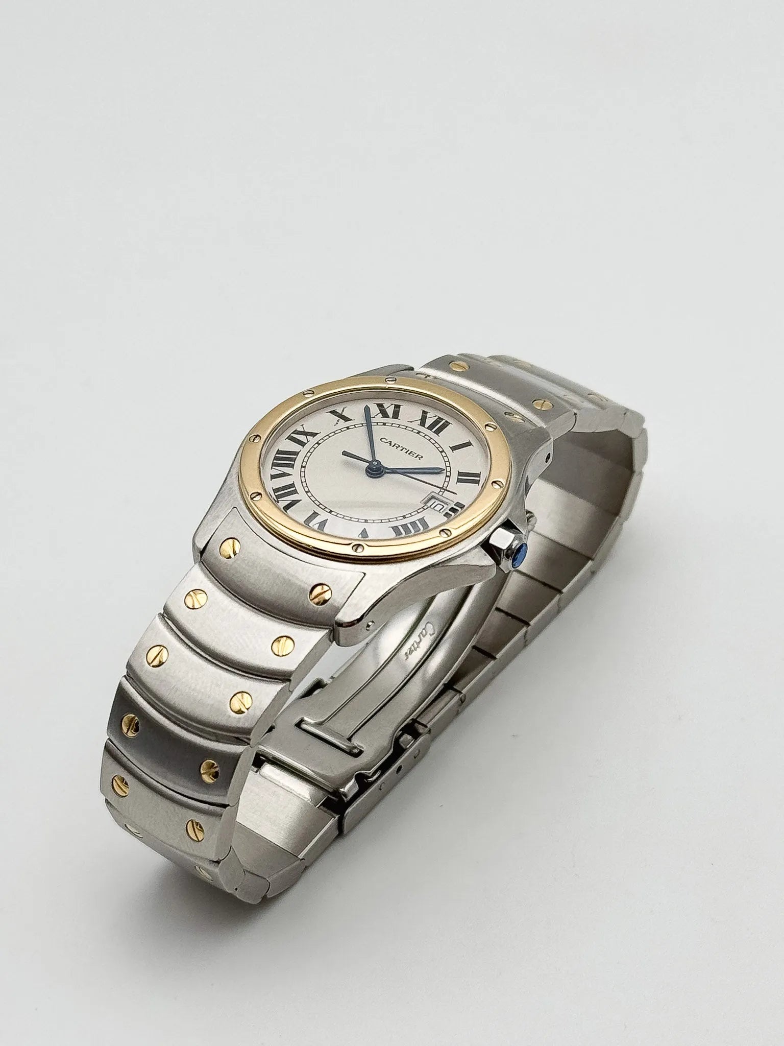 Cartier - Santos Ronde Or Acier 30mm - 2000s