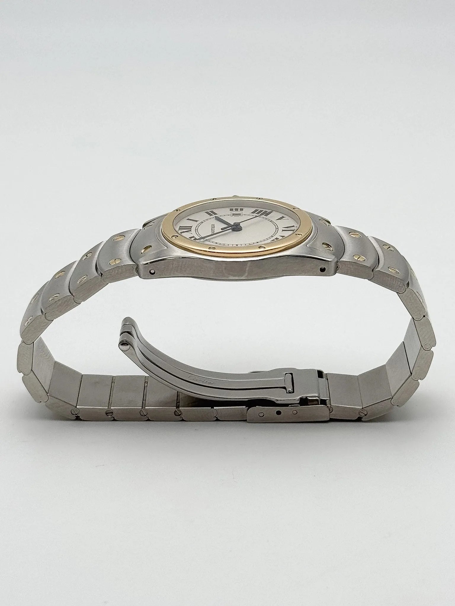 Cartier - Santos Ronde Or Acier 30mm - 2000s