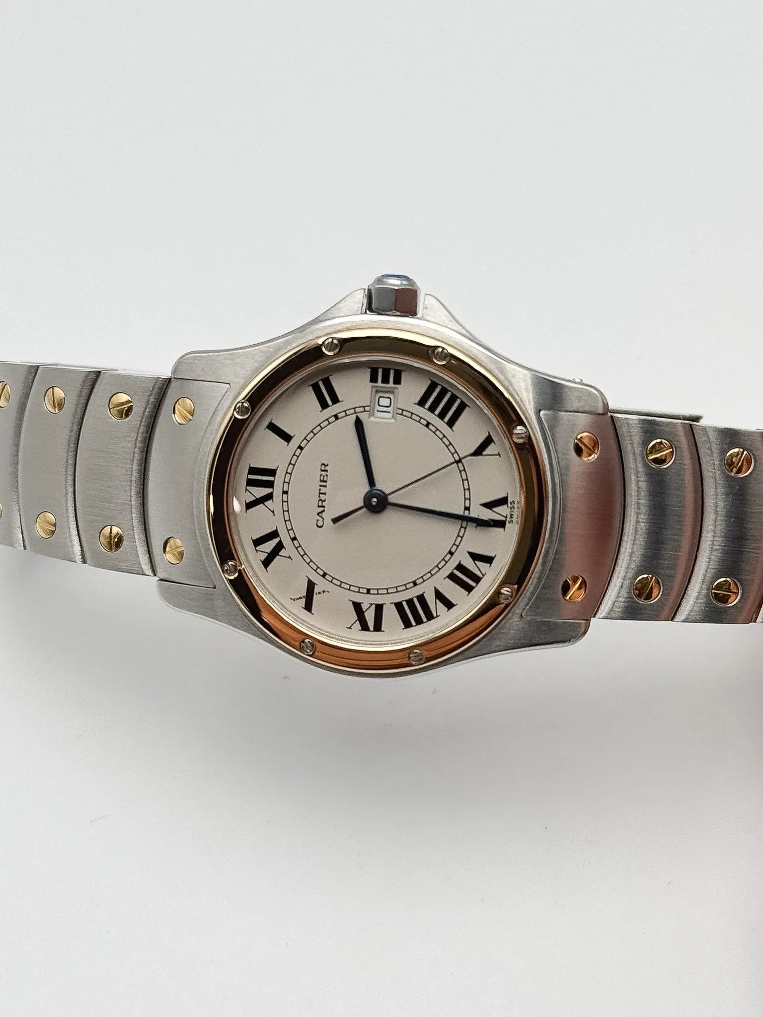 Cartier - Santos Ronde Or Acier 30mm - 2000s