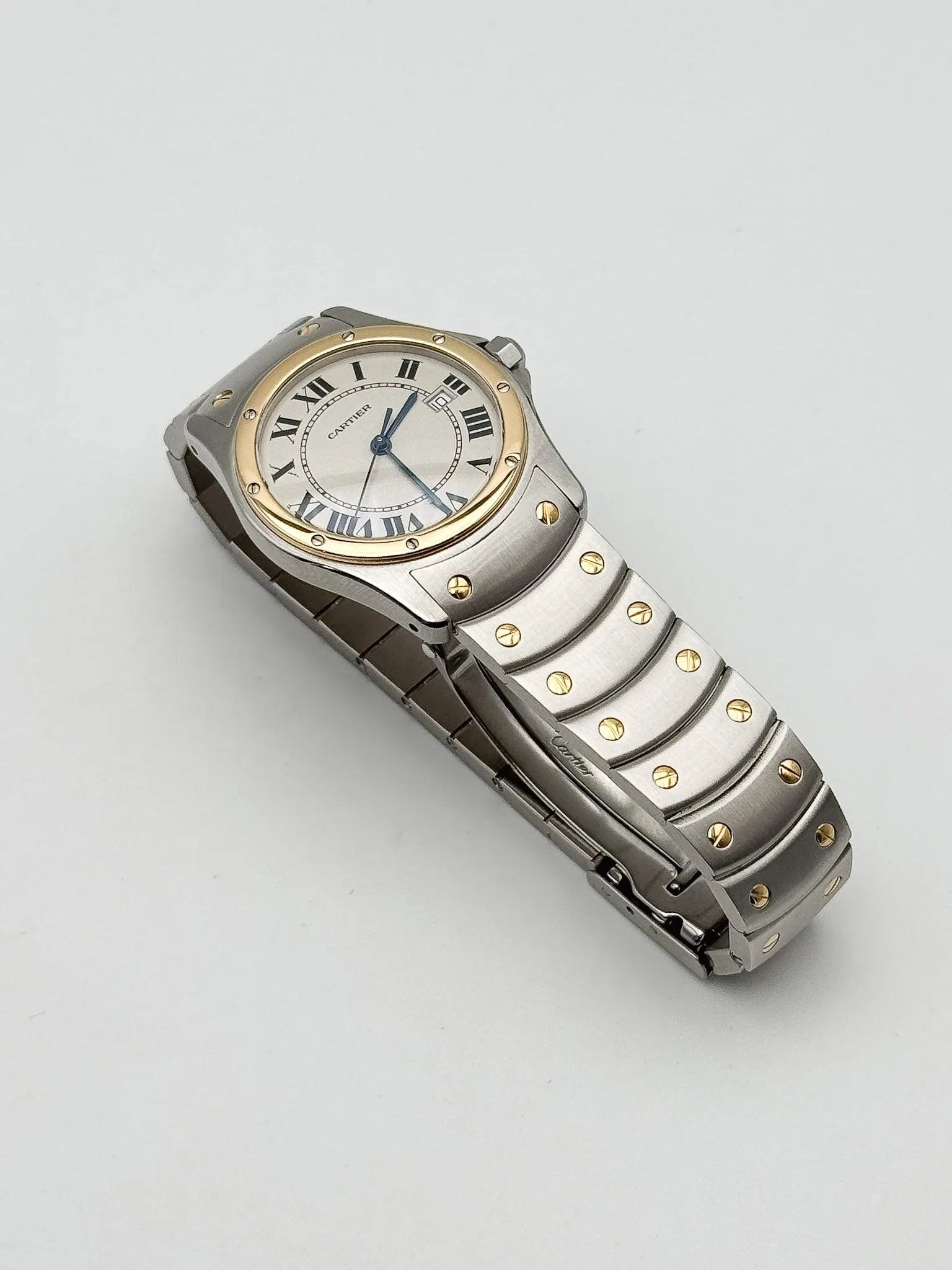 Cartier - Santos Ronde Or Acier 30mm - 2000s