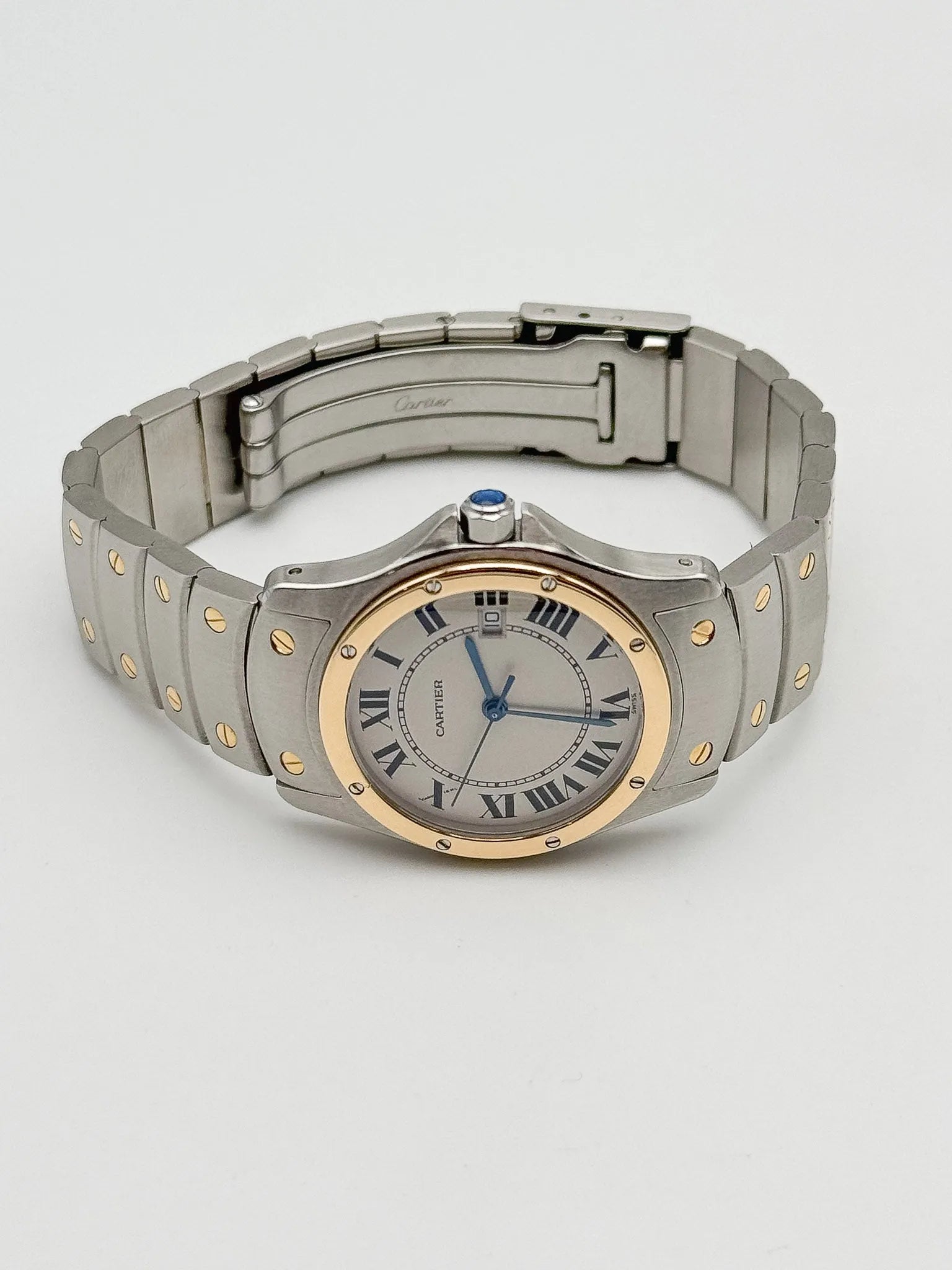 Cartier - Santos Ronde Or Acier 30mm - 2000s