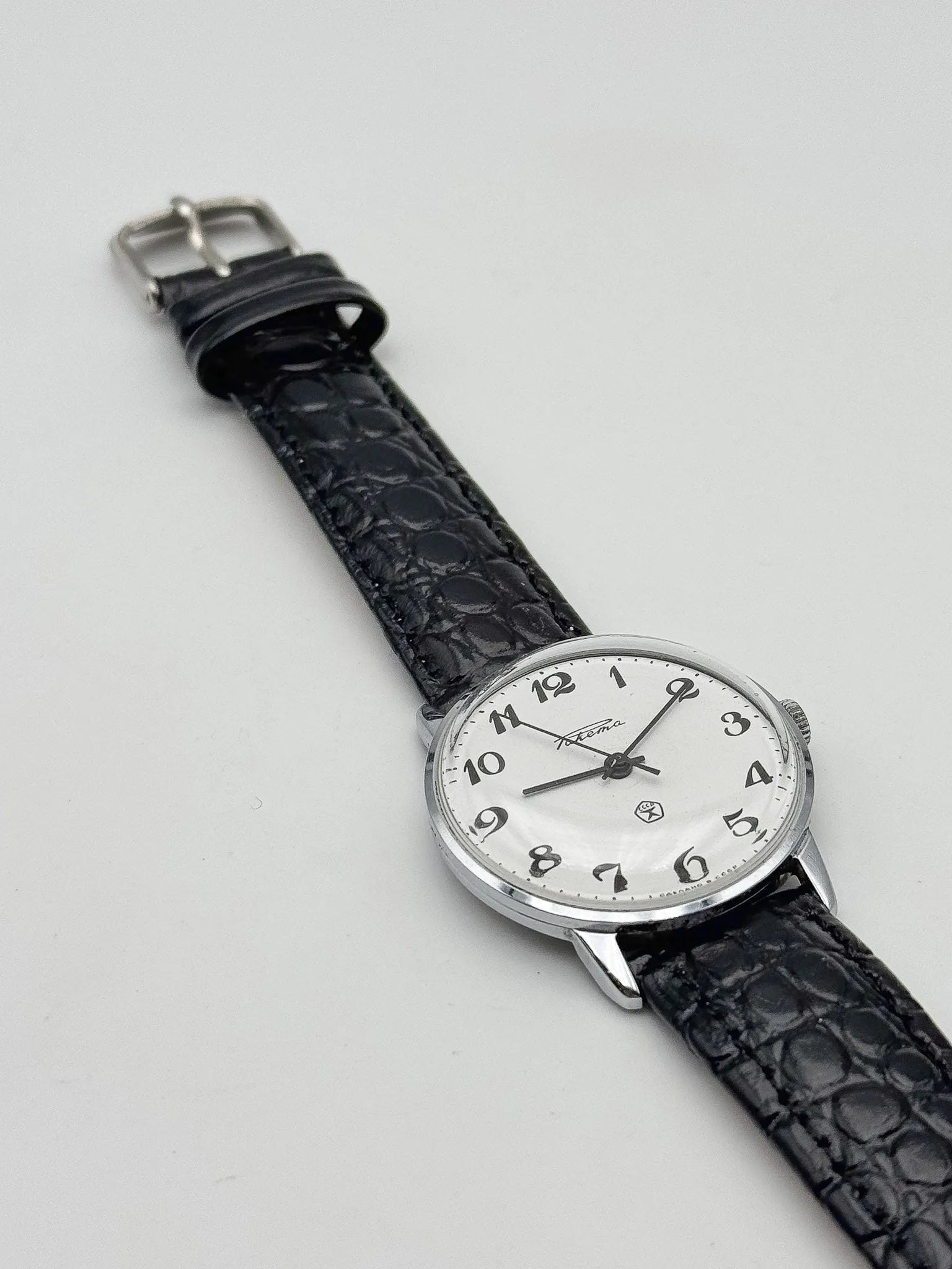 Raketa - Cadran Blanc Chiffres Arabes Noir - 1980s