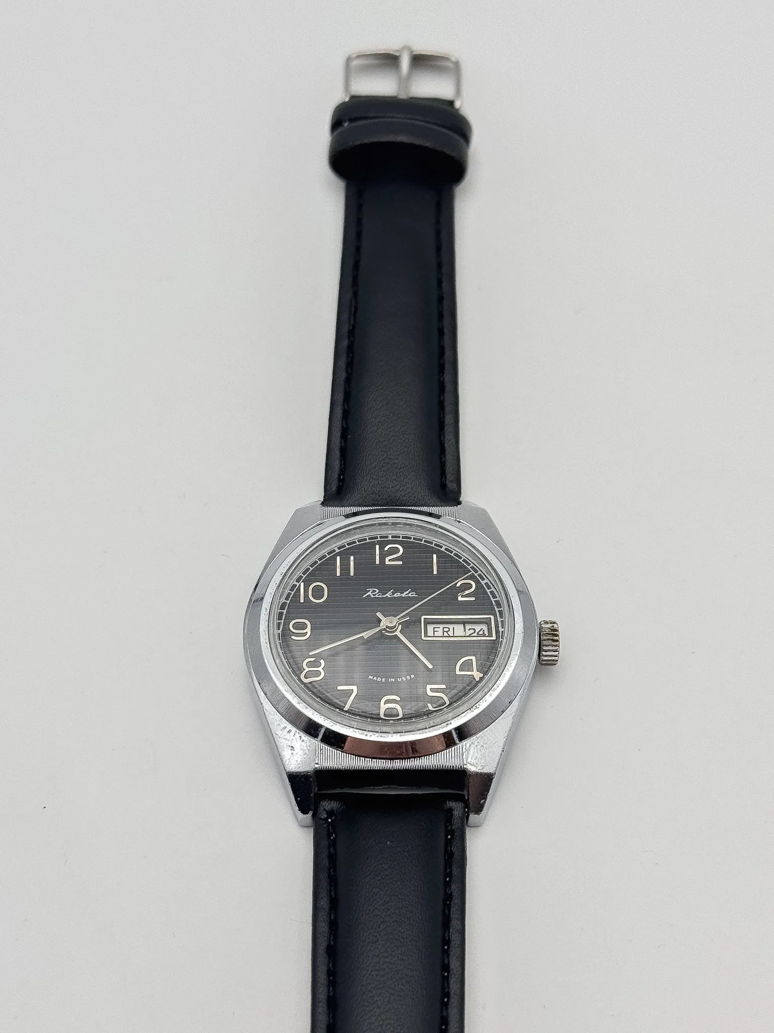 Raketa - Daydate Nid d'abeille Noir - 1980s