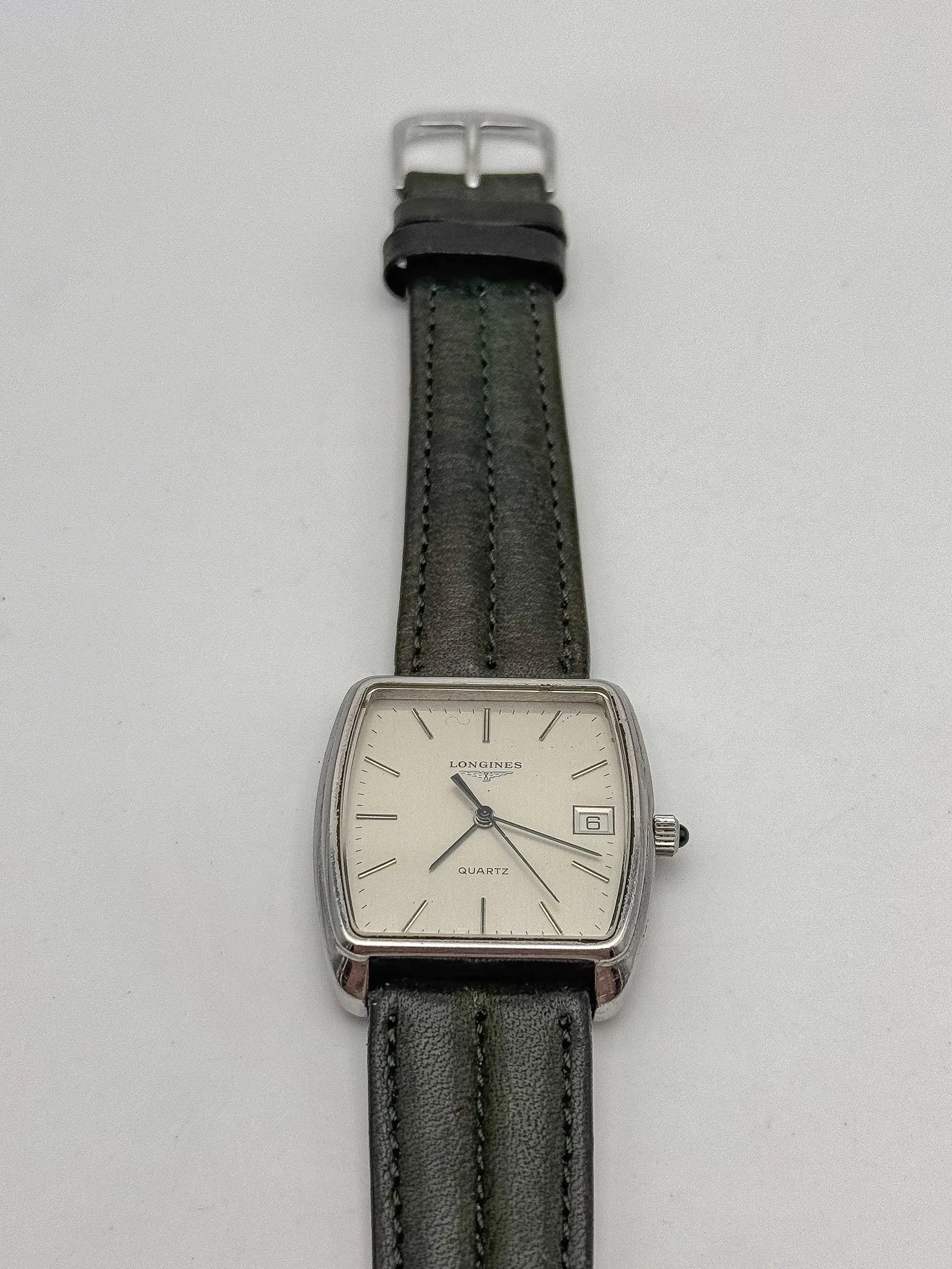 Longines - Tonneau XL Cadran Acier - 1980s