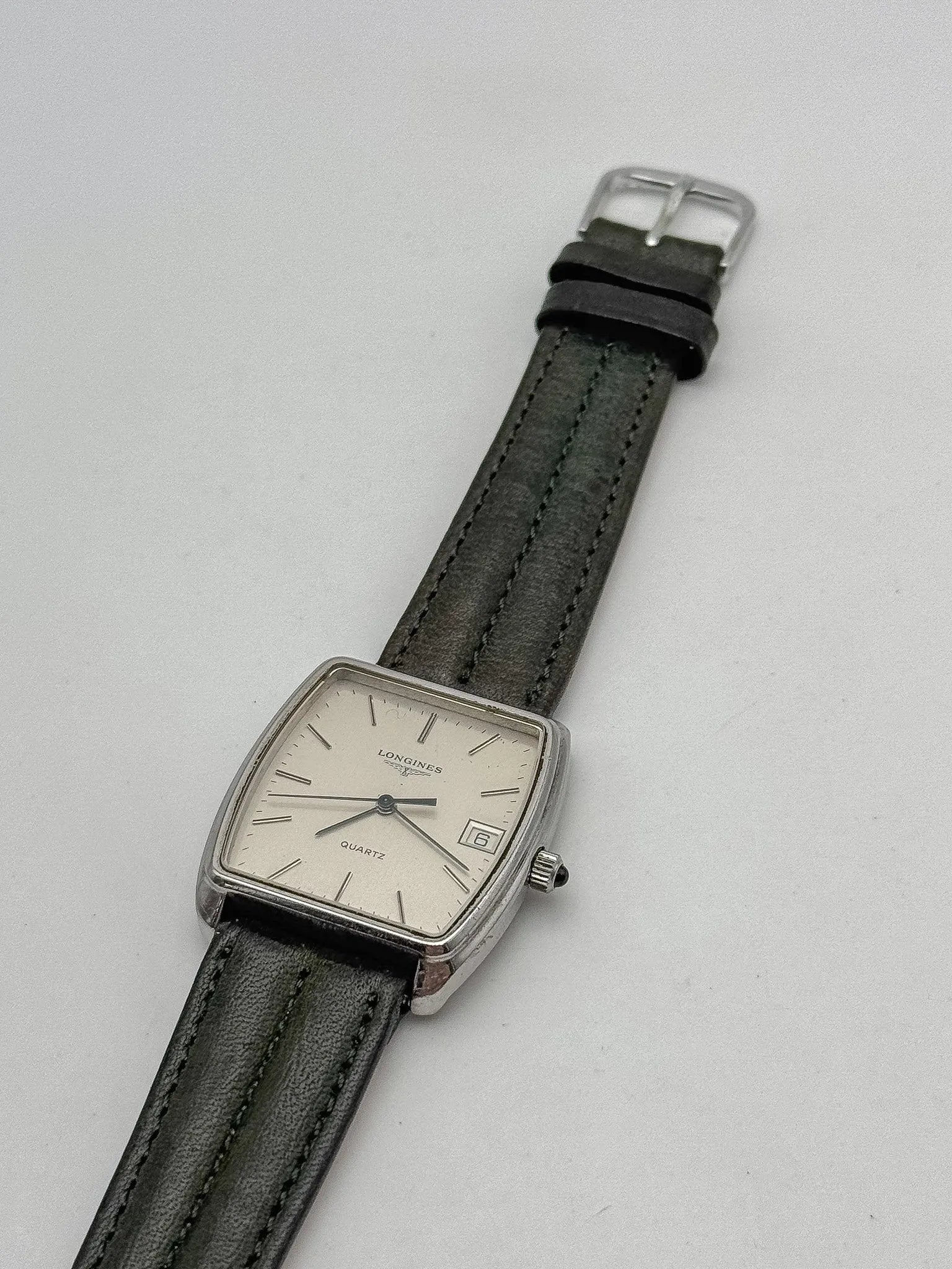 Longines - Tonneau XL Cadran Acier - 1980s