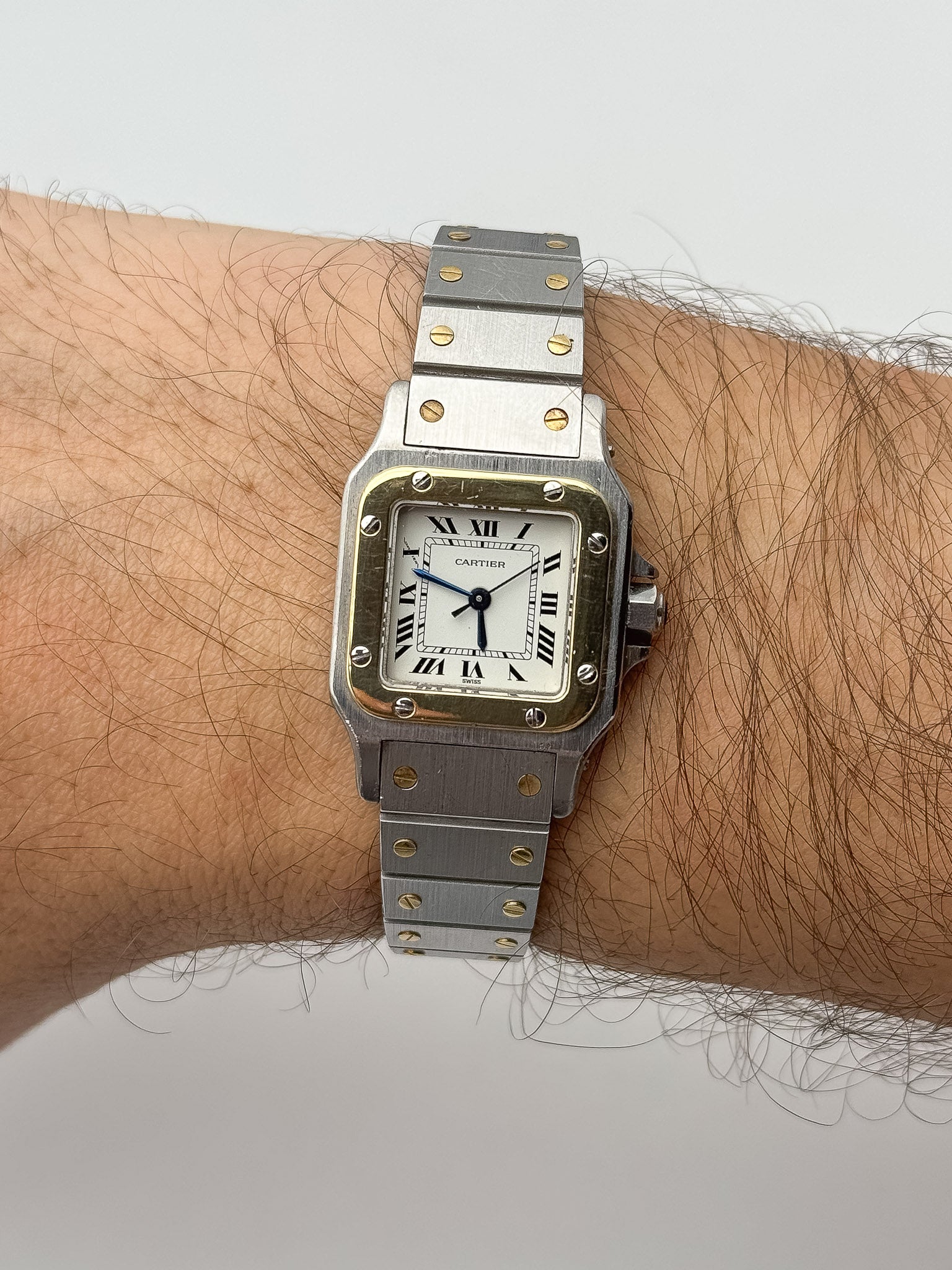 Cartier - Santos Carré 0902 Acier Or femme 24mm automatique - 1980s