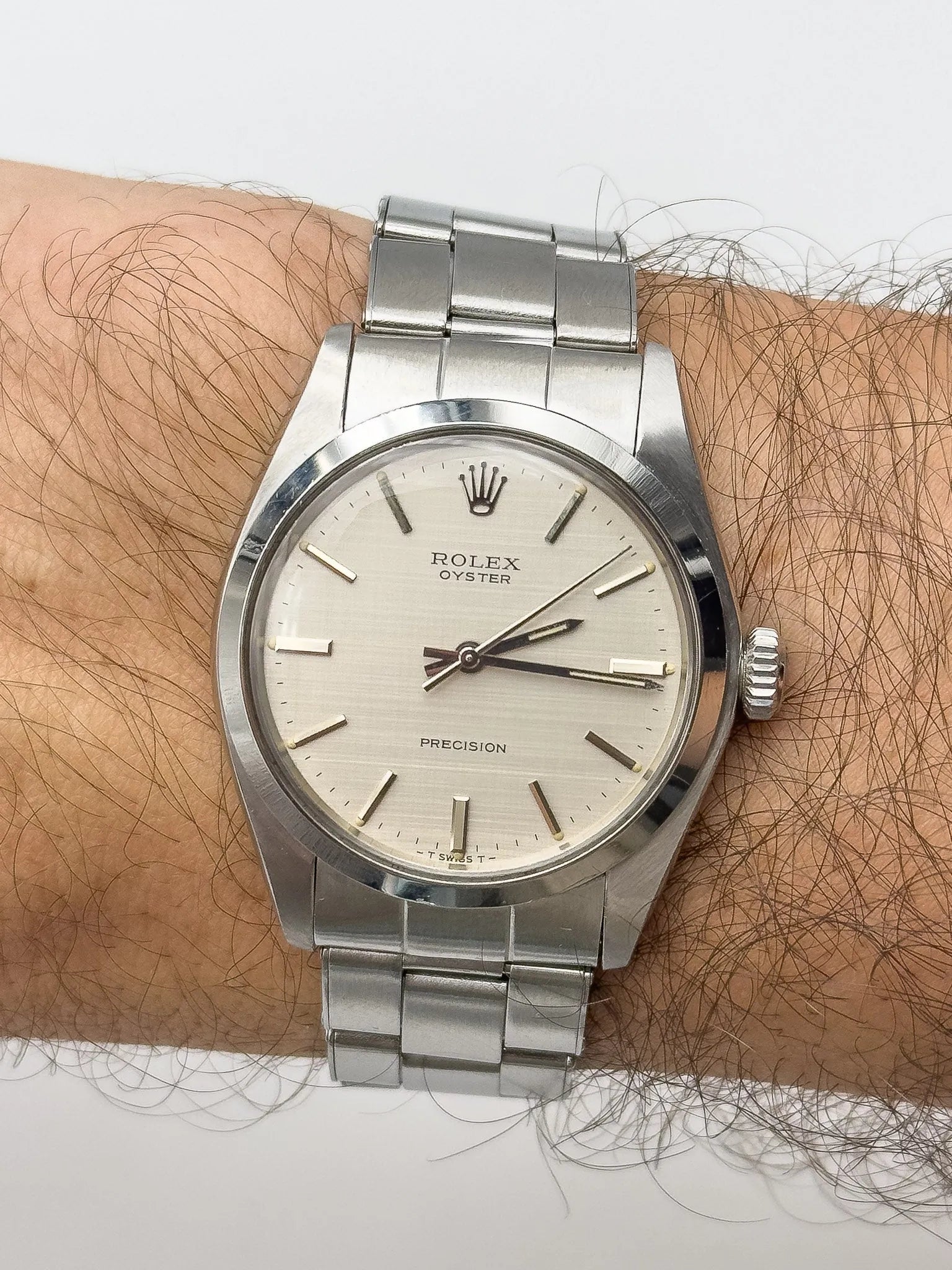 Rolex - Oyster Extra fino 6426 Esfera plata lin - 1971 