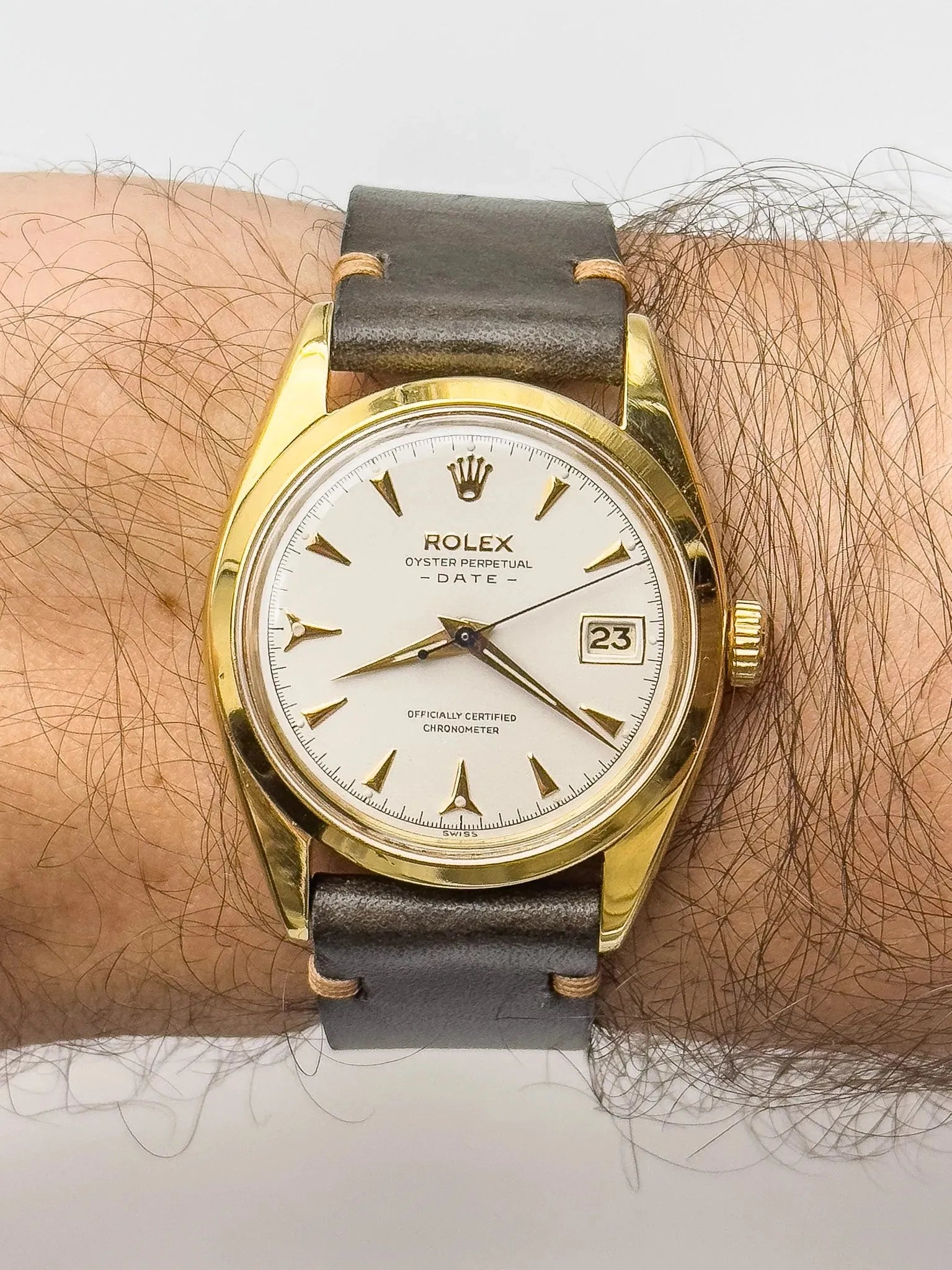 Rolex - Oyster Perpetual Date Plaqué or 6530 COSC - 1954 