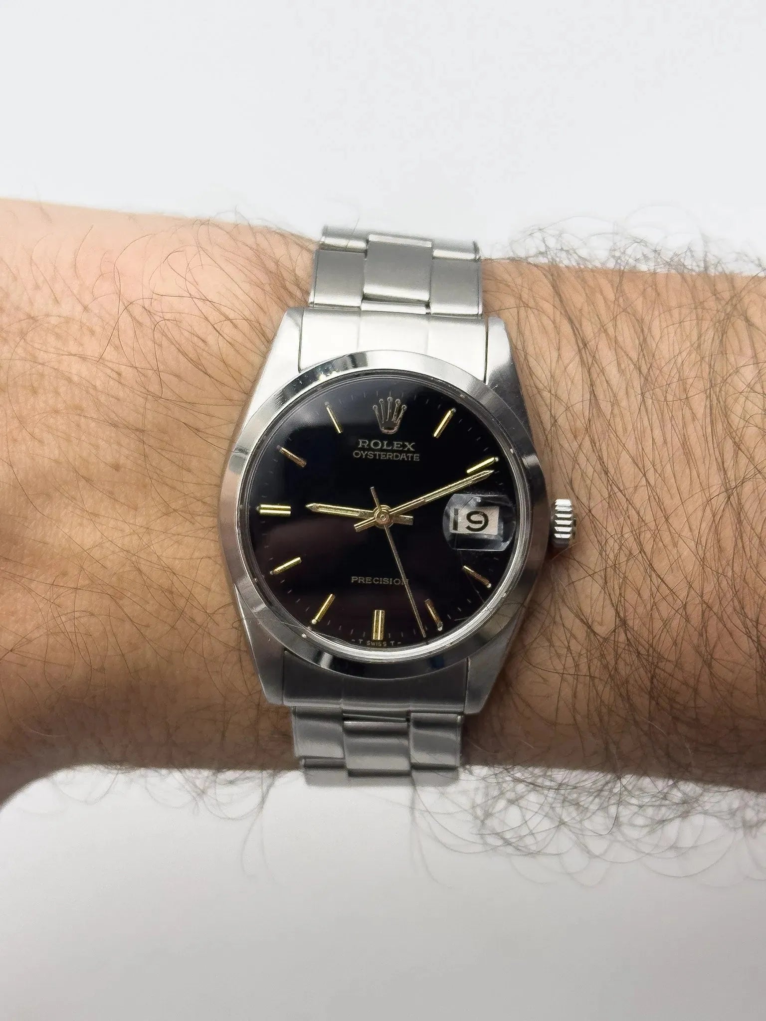 Rolex - Oysterdate Precision Black Date Gold Index - 1954 