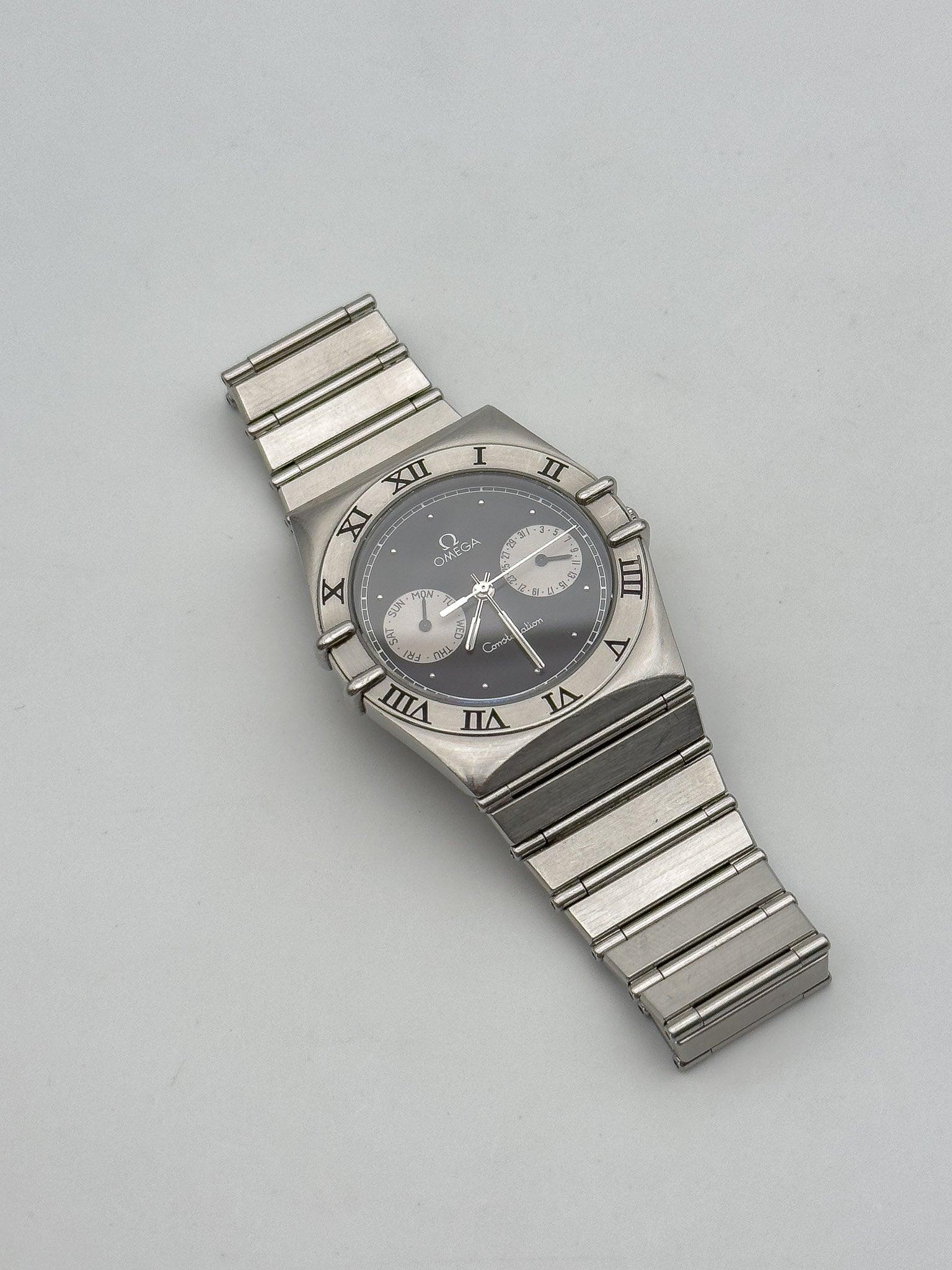 Omega - Constellation Manathan Daydate Negro - 1990's