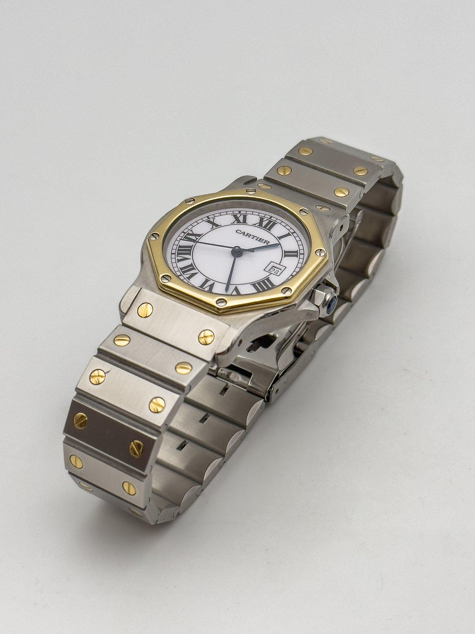 Cartier - Santos Octagon Gold & Steel - 1980's