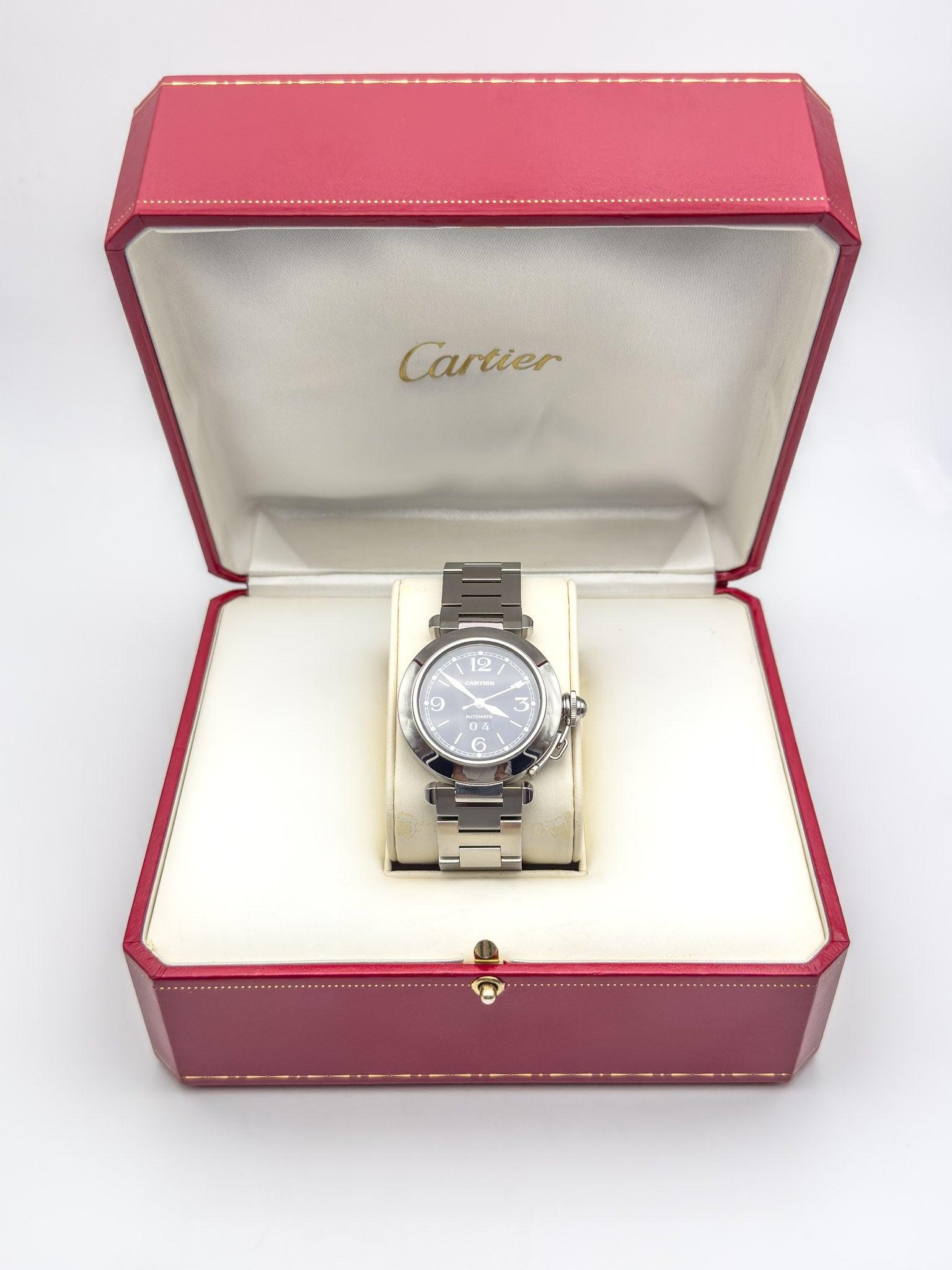 Cartier - Pasha Big Date Blue- Full Set - 2000's