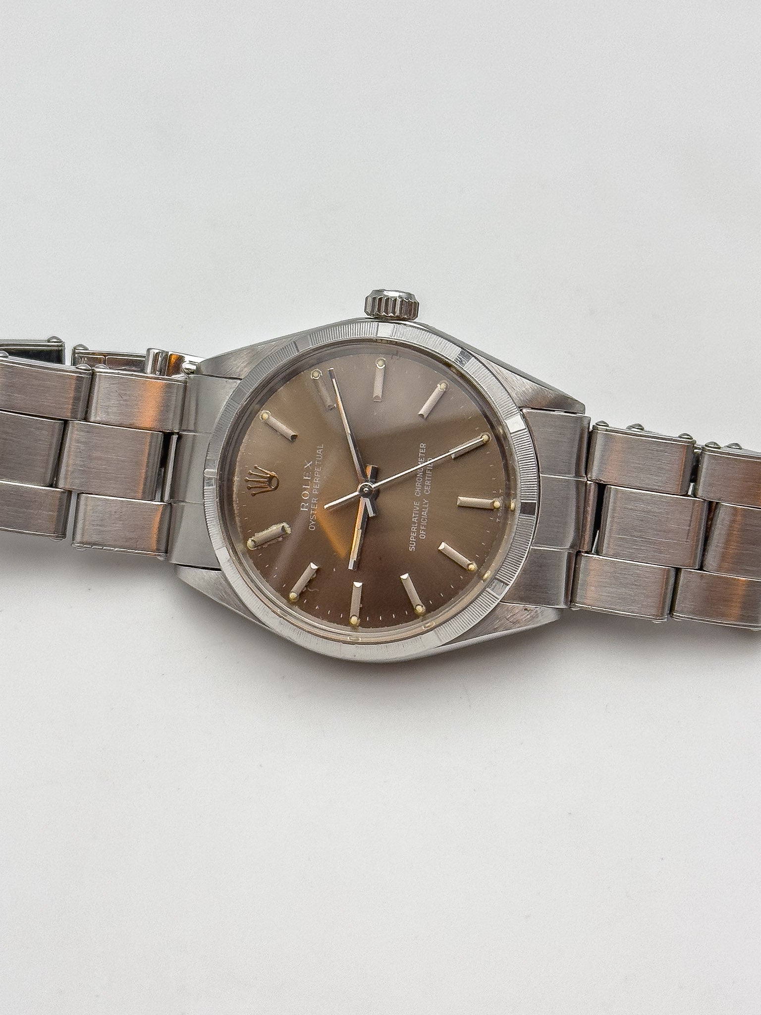 Rolex - 1003 Mocha COSC Motor Bisel Torneado - 1966