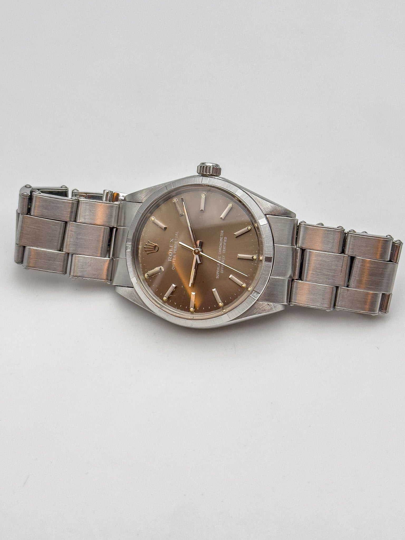 Rolex - 1003 Mocha COSC Motor Bisel Torneado - 1966