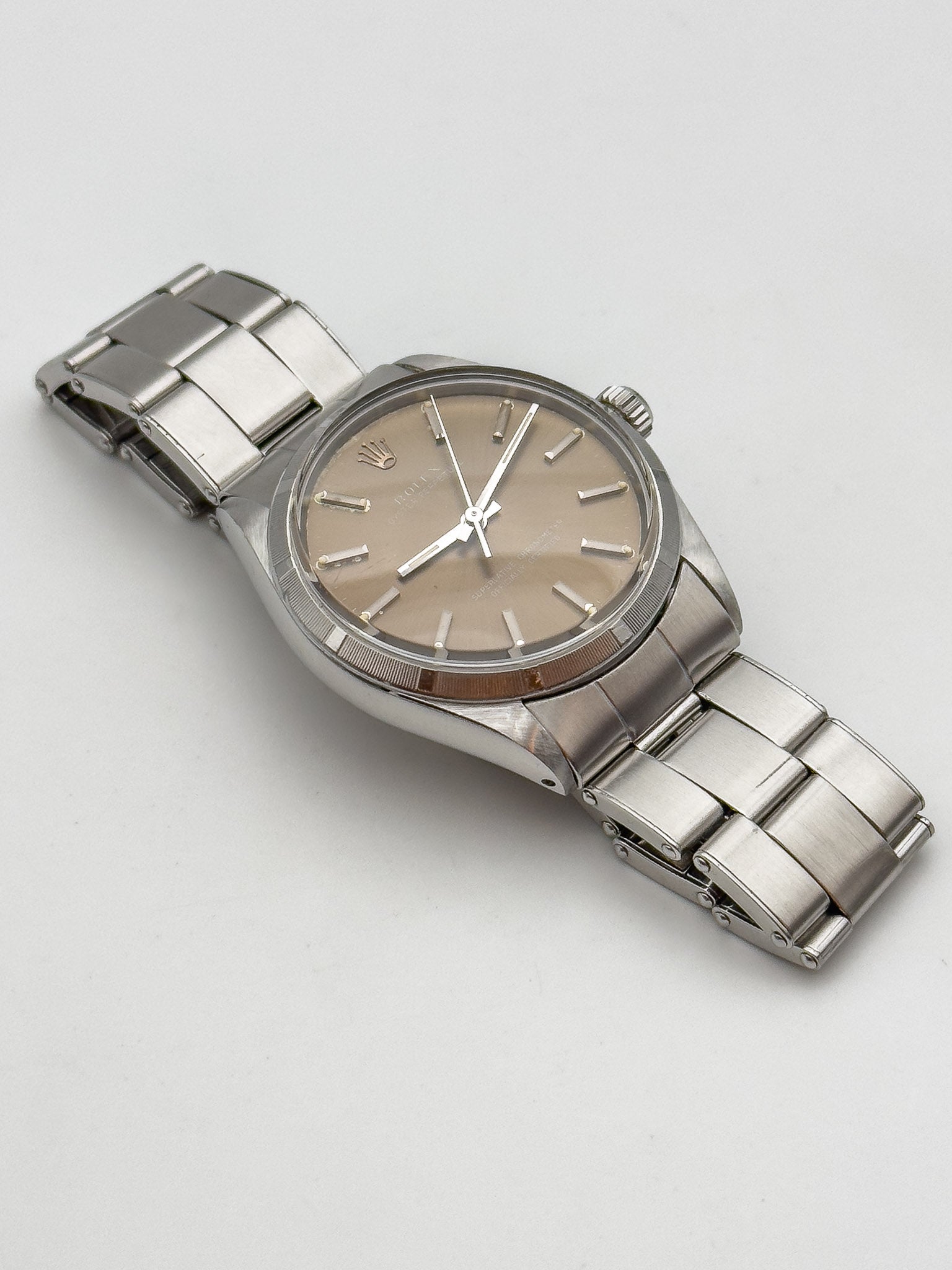 Rolex - Oyster Perpetual 1003 MOKA COSC Engine Turned Bezel - 1966