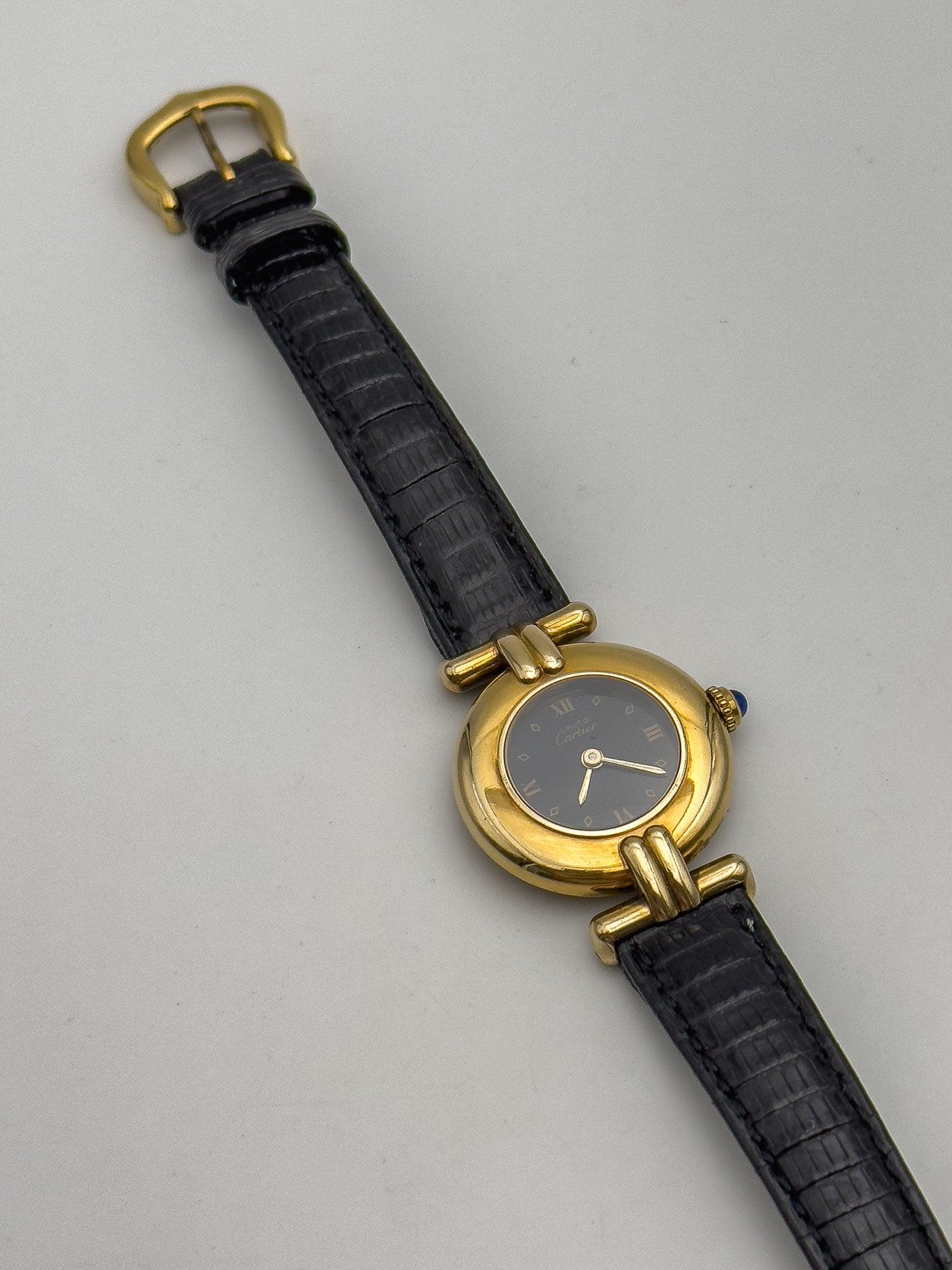 Cartier - Must Colisée Black Vermeil - 1990's