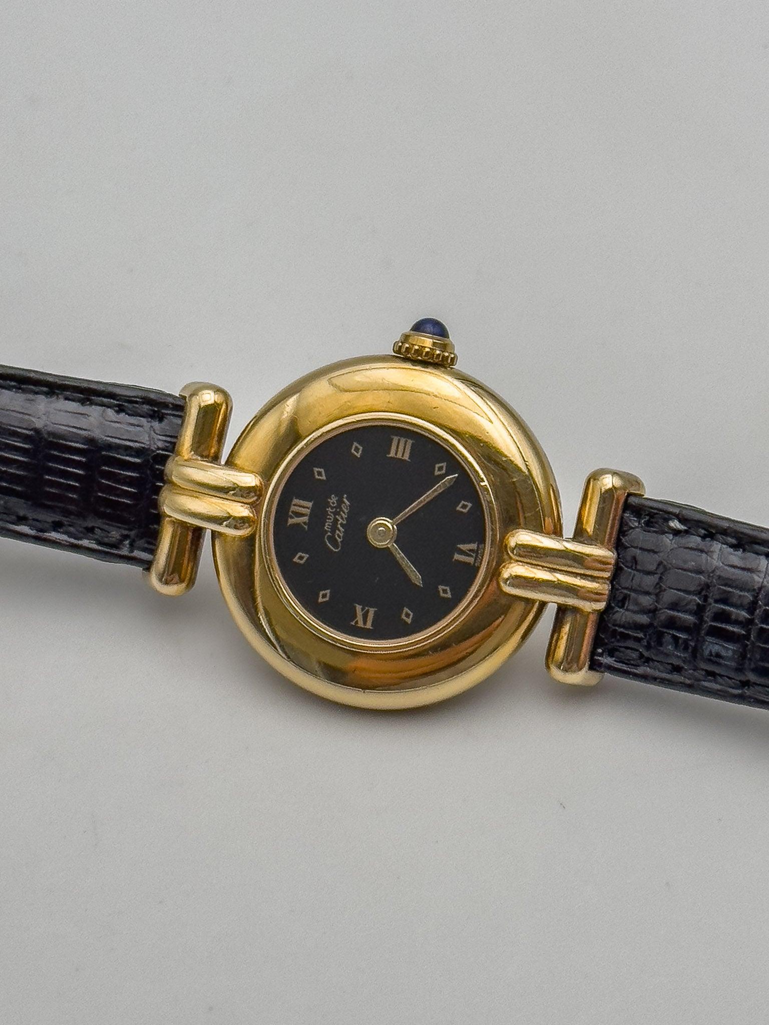 Cartier - Muss Colisée Black Vermeil - 1990's