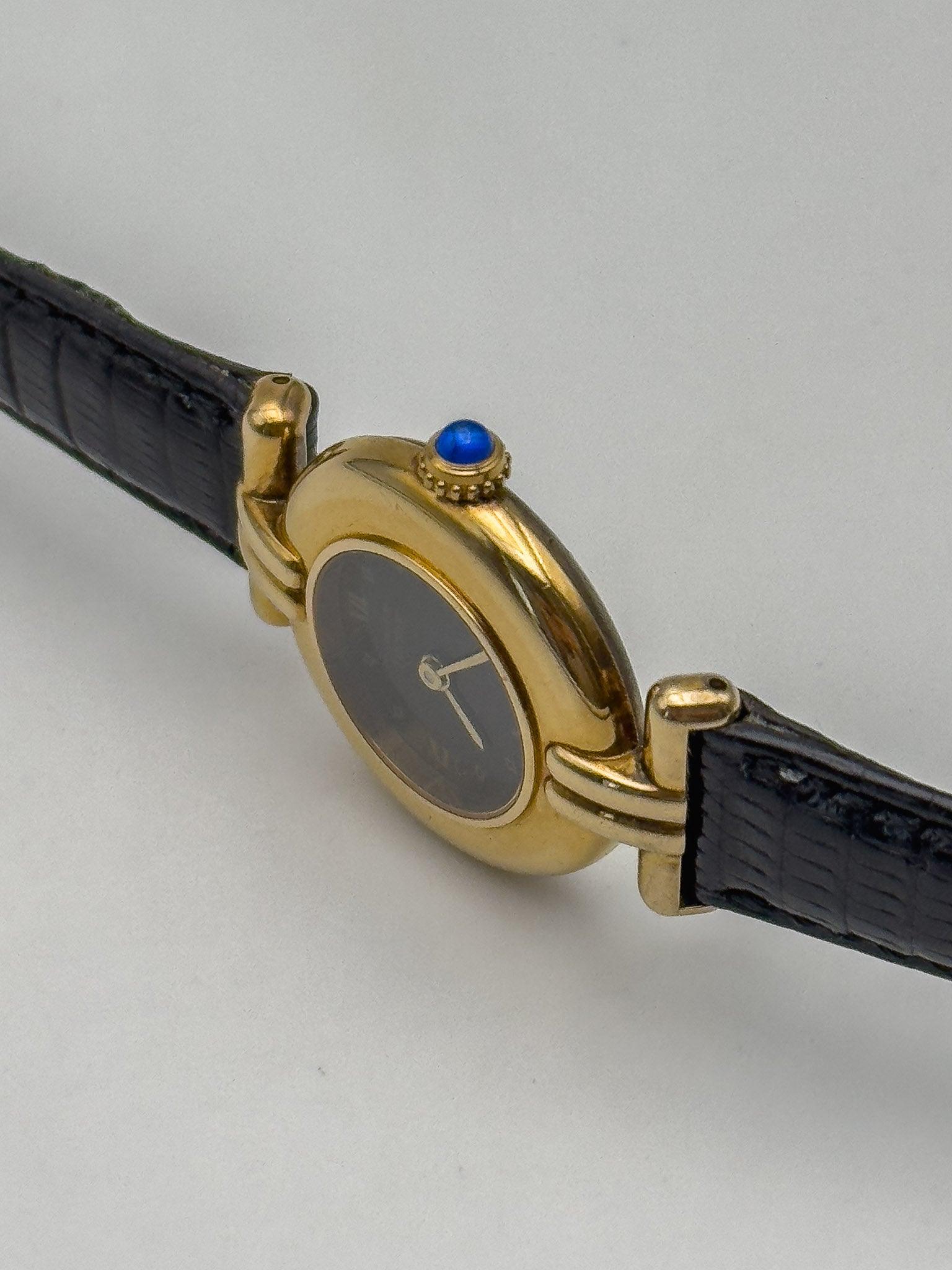 Cartier - Must Colisée Black Vermeil - 1990's