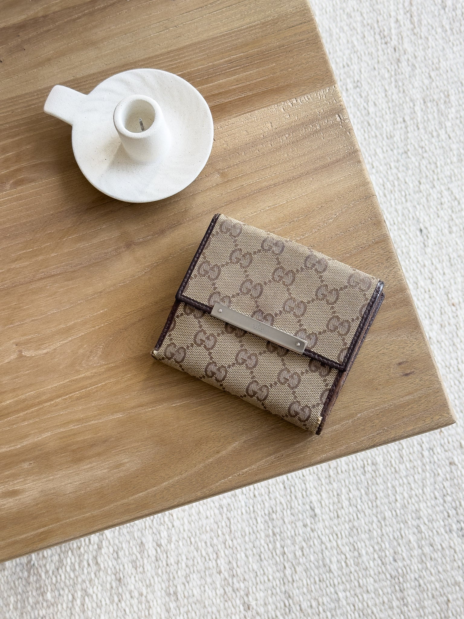 Gucci - GG Canvas Wallet Brown