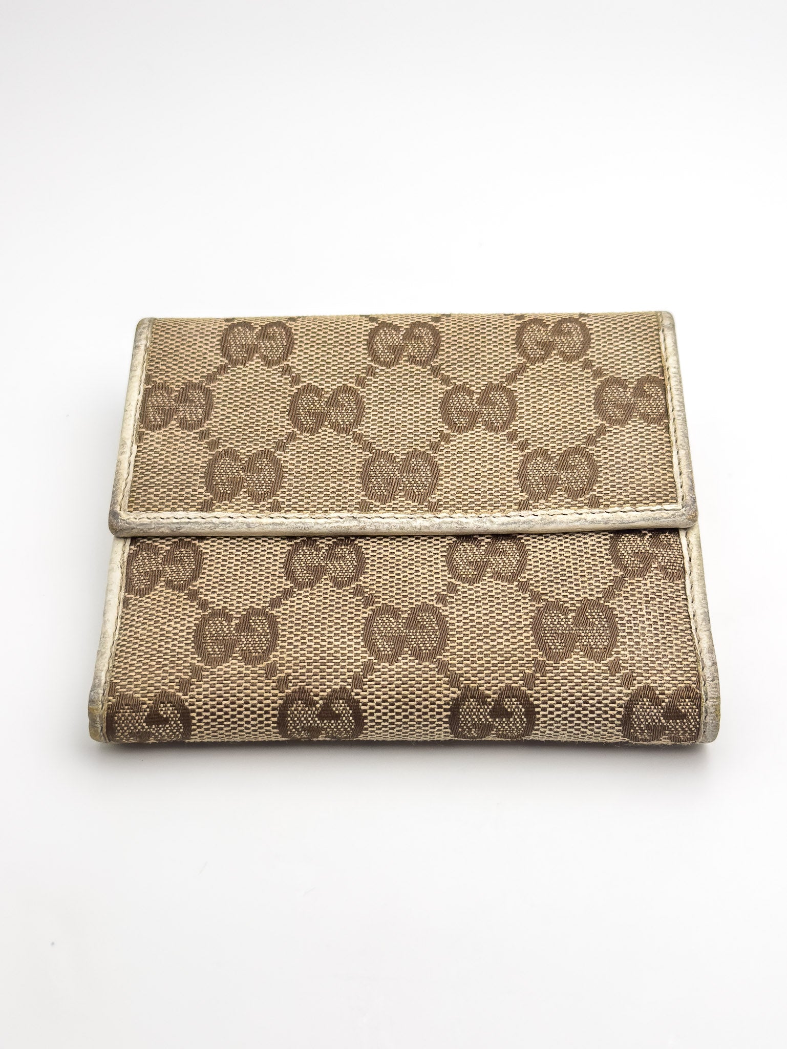 Gucci - GG Canvas Portfolio White Leather