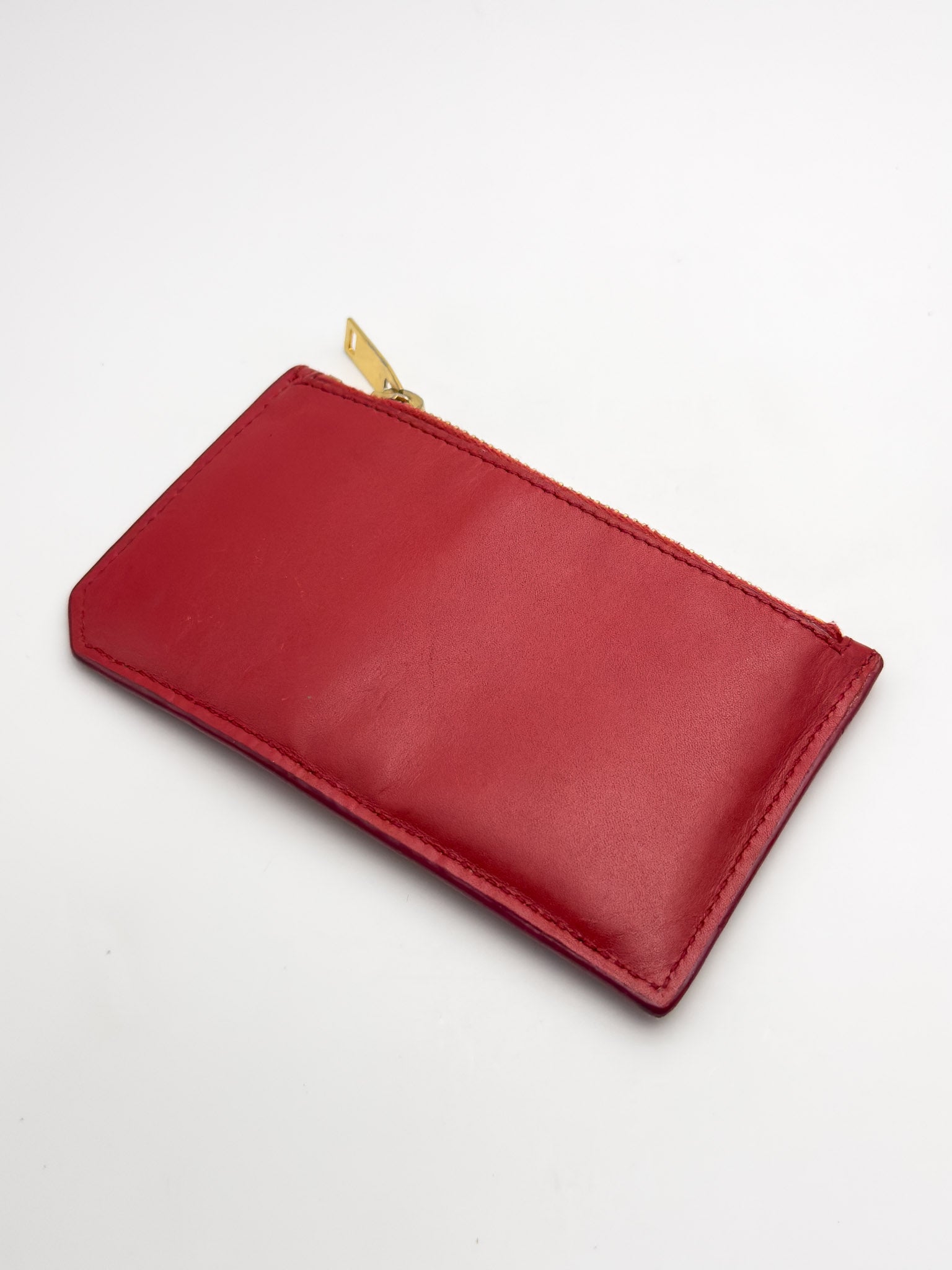 Yves Saint Laurent - Red leather wallet