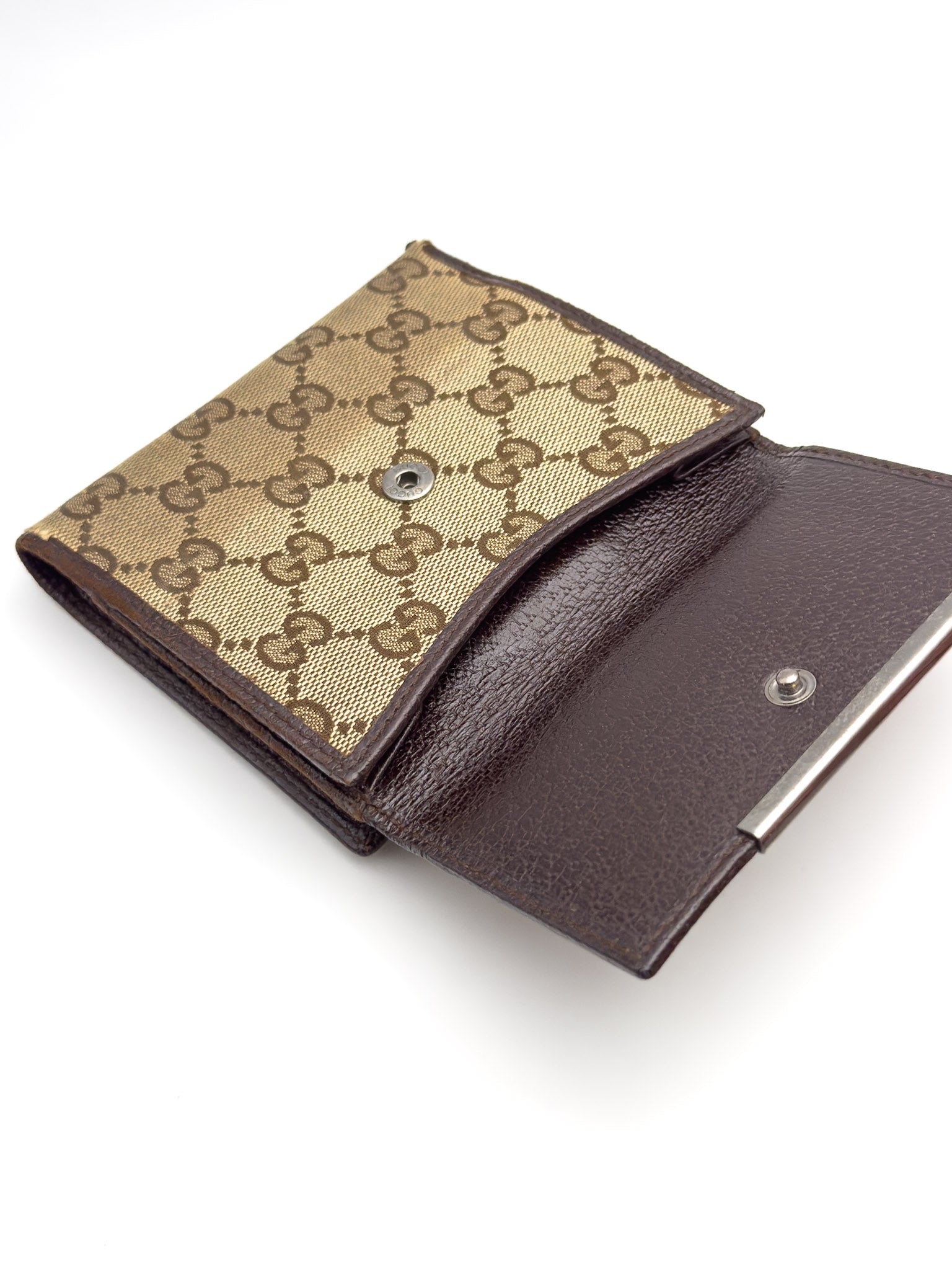 Gucci - GG Canvas Wallet Brown